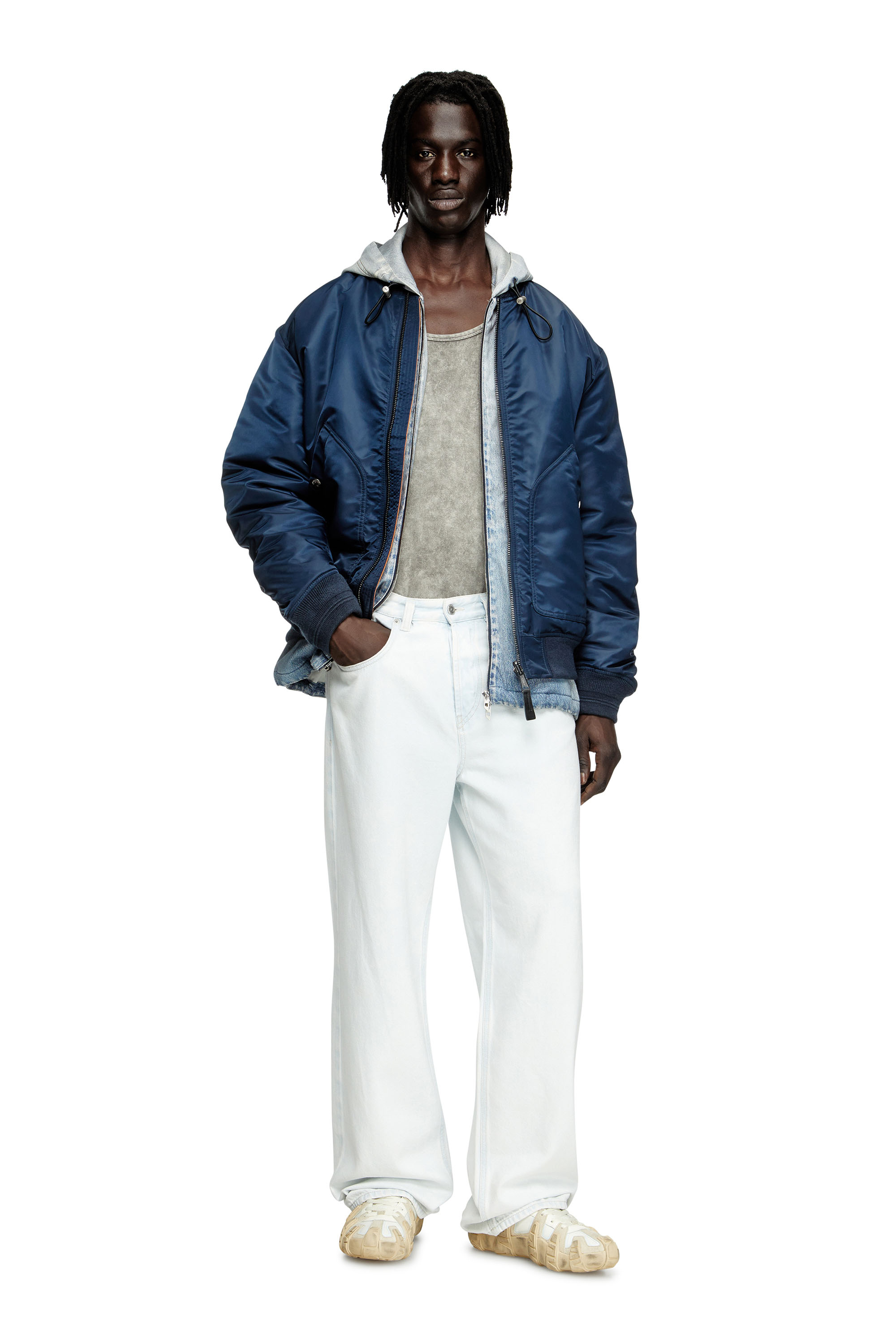 Diesel - Male's Relaxed Jeans 2001 D-Macro 09M08, ライトブルー - 2