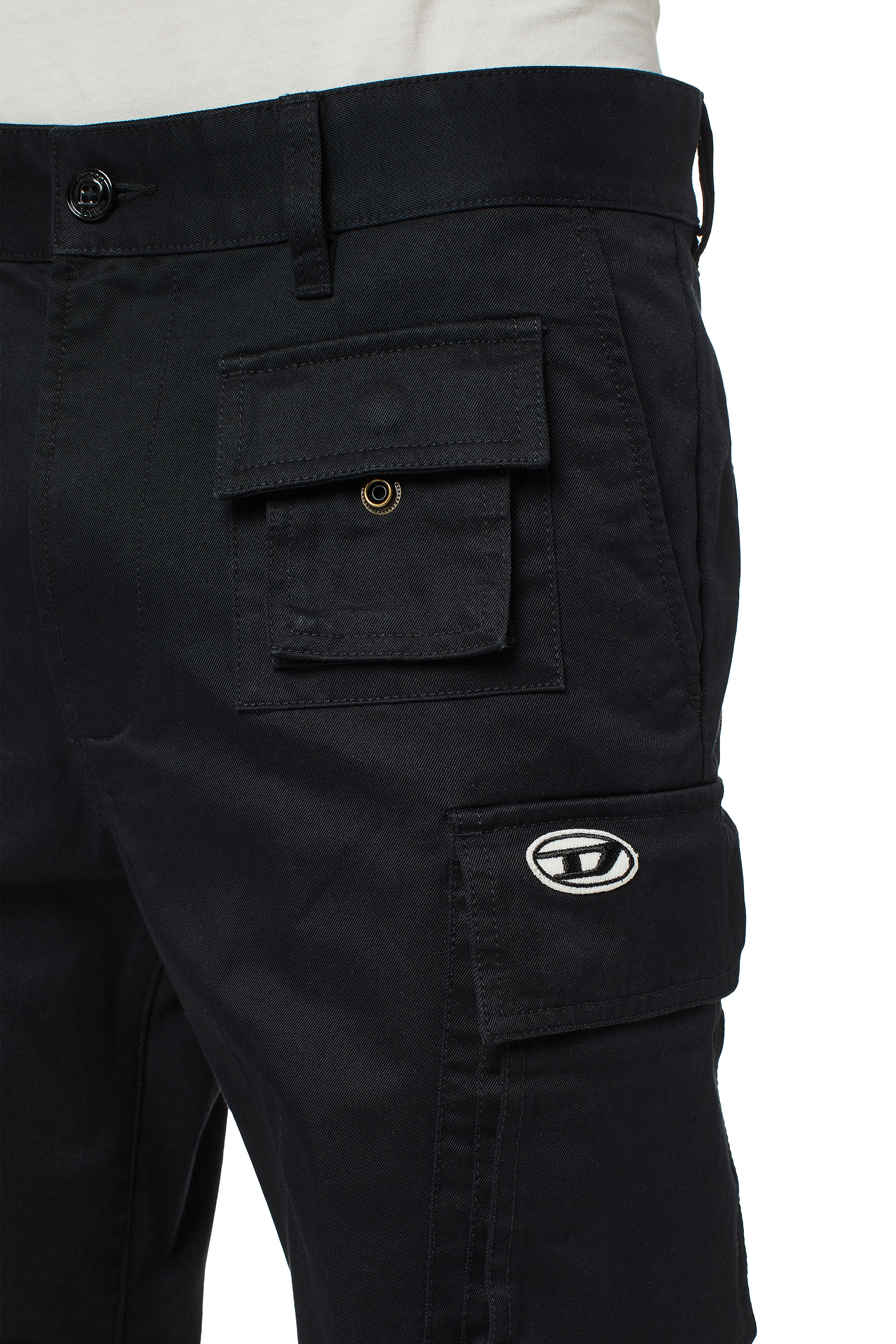 Diesel - P-COR-CL, Male's カーゴパンツ in ブラック - 3