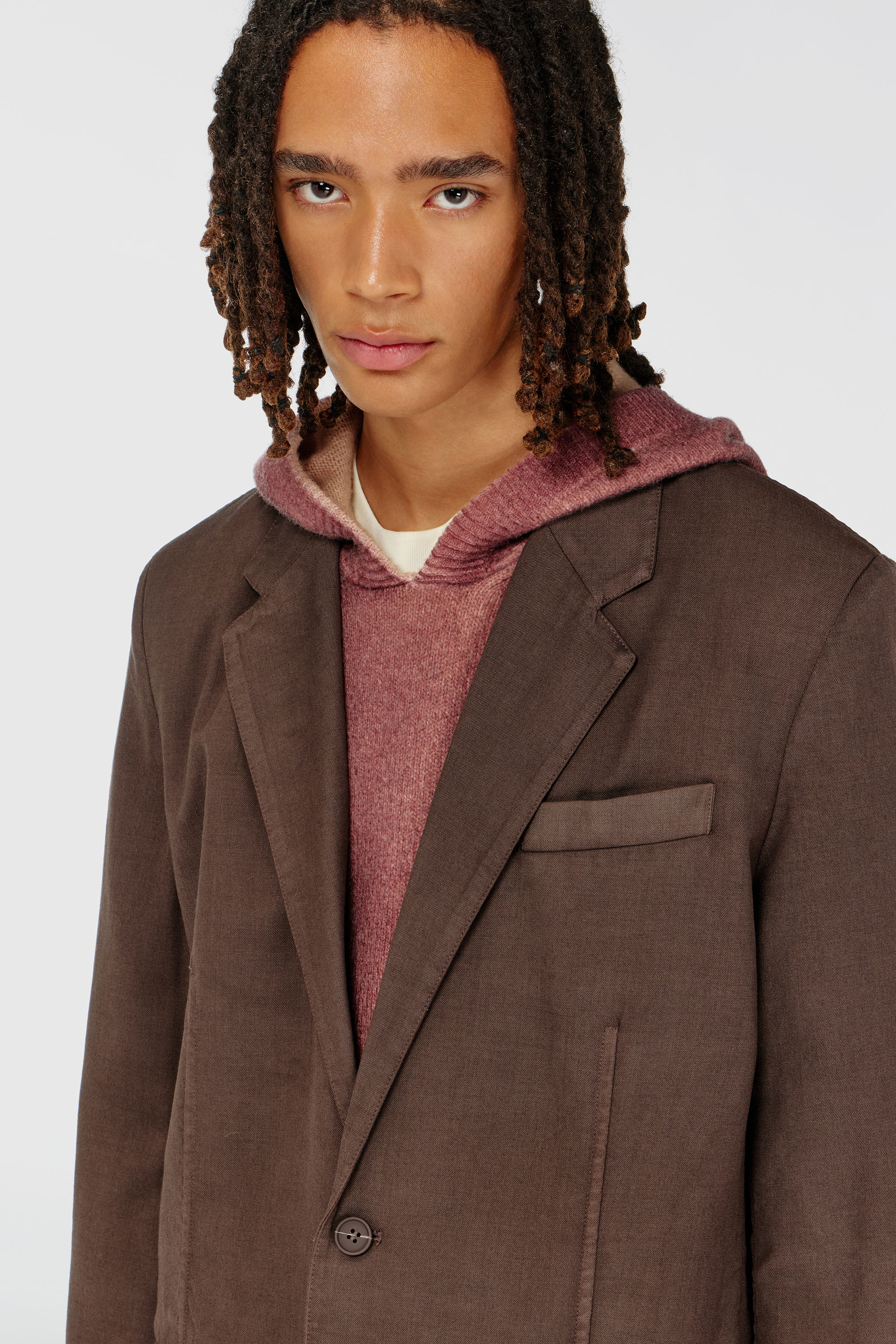Diesel - J-CREED-AECB, Male's ジャケット in ブラウン - 4