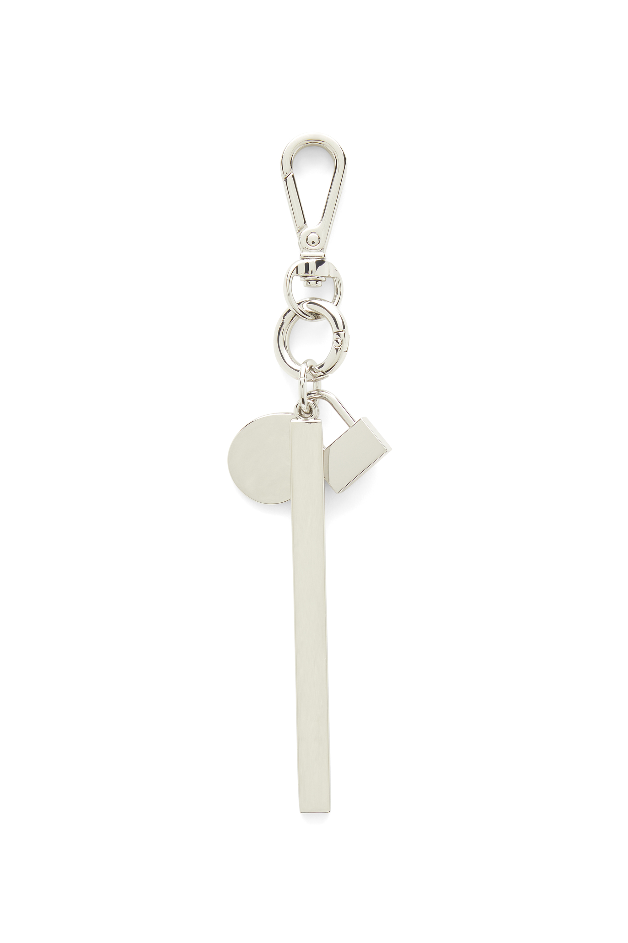 Diesel - TINDER CHARM, Unisex's Degrad&eacute; metal keyring in シルバー/ピンク / ホワイト - 3