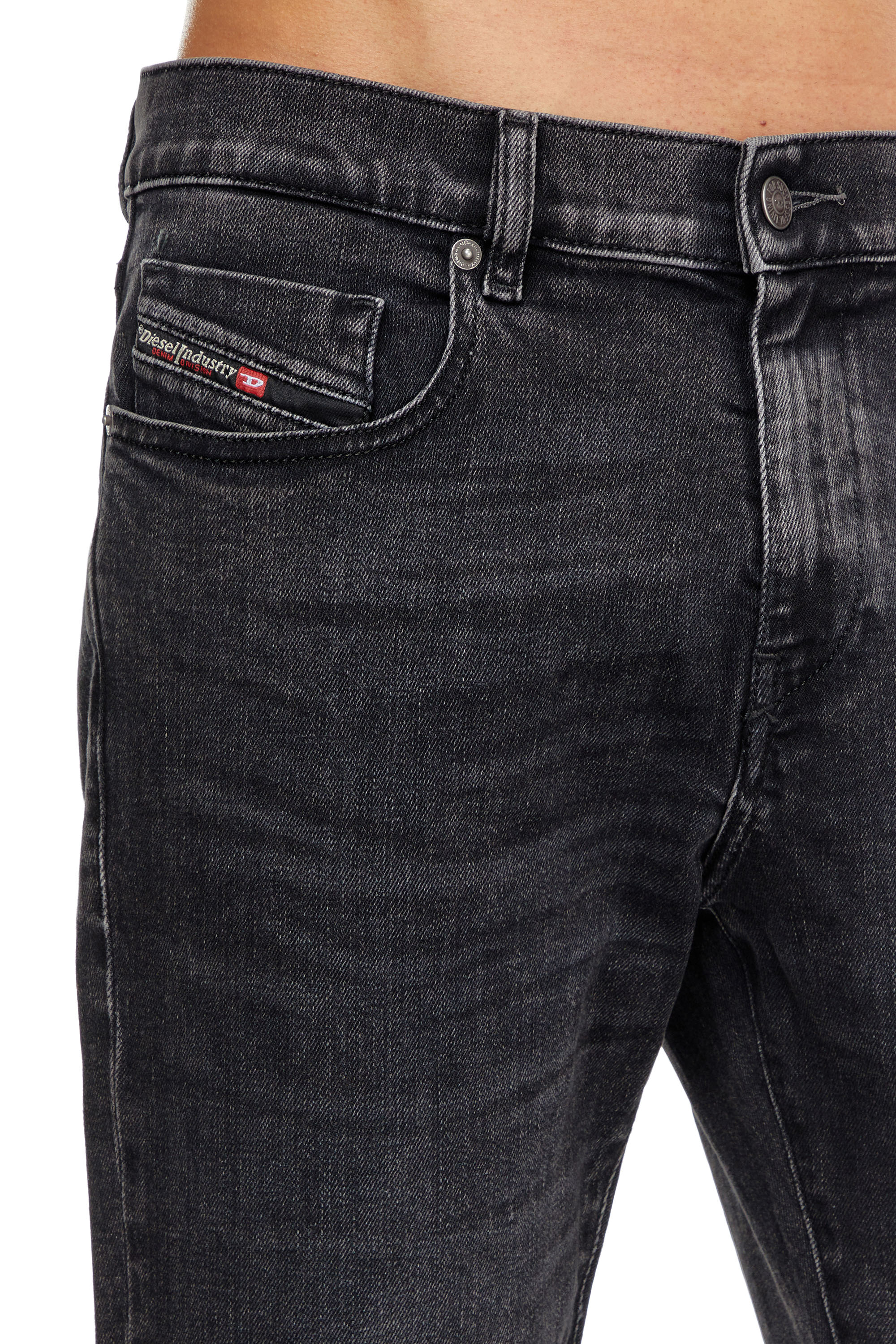 Diesel - Slim Jeans 2019 D-Strukt 09B83, ブラック/ダークグレー - Image 3