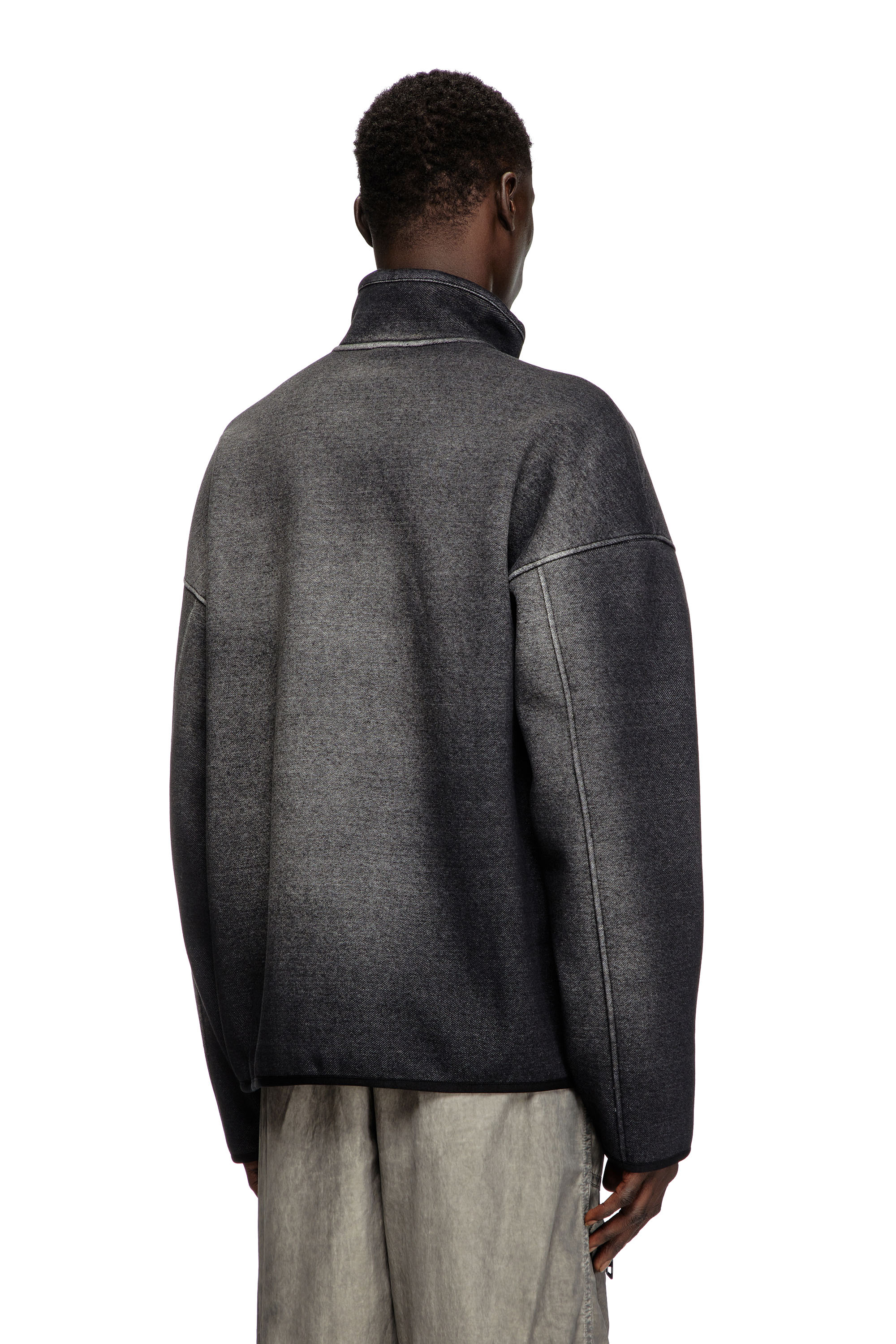 Diesel - S-BATY, Unisex's スウェットジャケット in ブラック - 5