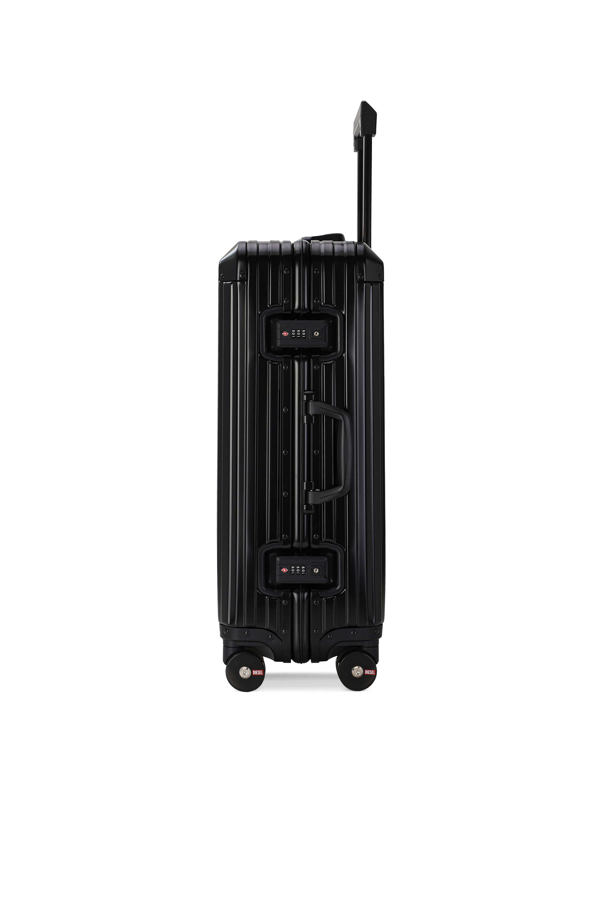 Diesel - DIESEL ALUMINUM TROLLEY- DSL002, Unisex's Aluminum suitcase size M in ブラック - 3