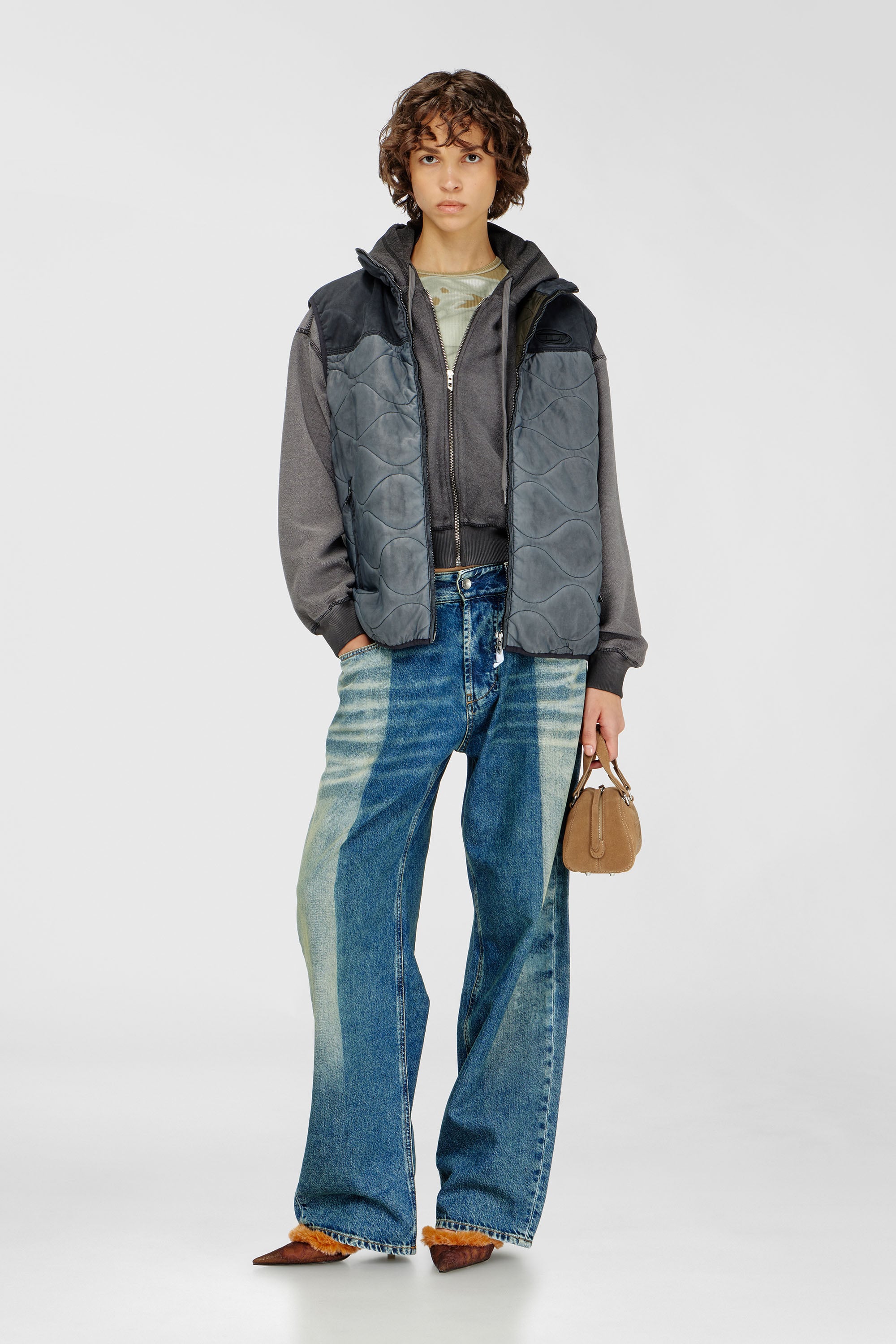 Diesel - Unisex's Relaxed Jeans 1997 D-Enim-M 09P52, ダークブルー - 7