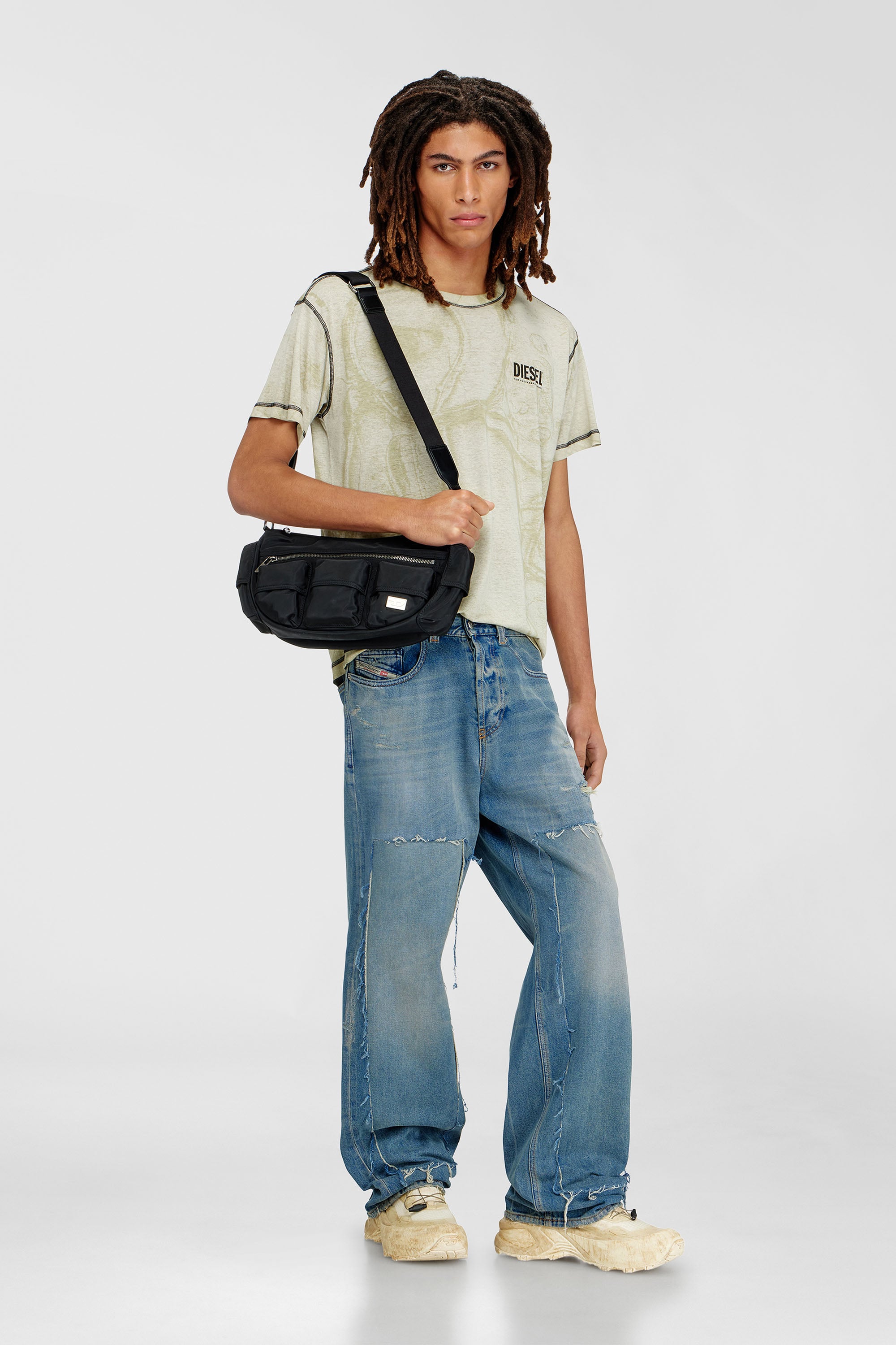 Diesel - MULTI-PKTS SHOULDER BAG X, Unisex's クロスボディバッグ in ブラック - 1