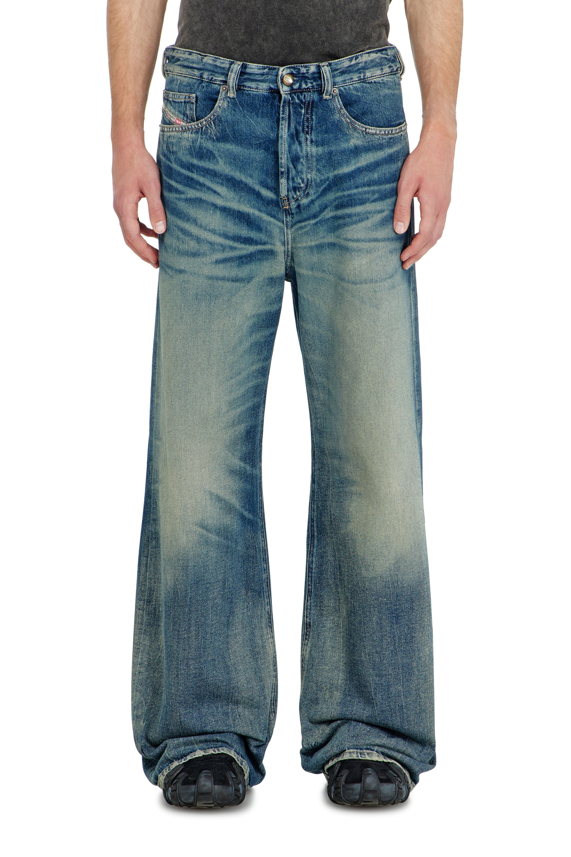 Diesel - Male's Relaxed Jeans D-Rise 09P55, ダークブルー - 4