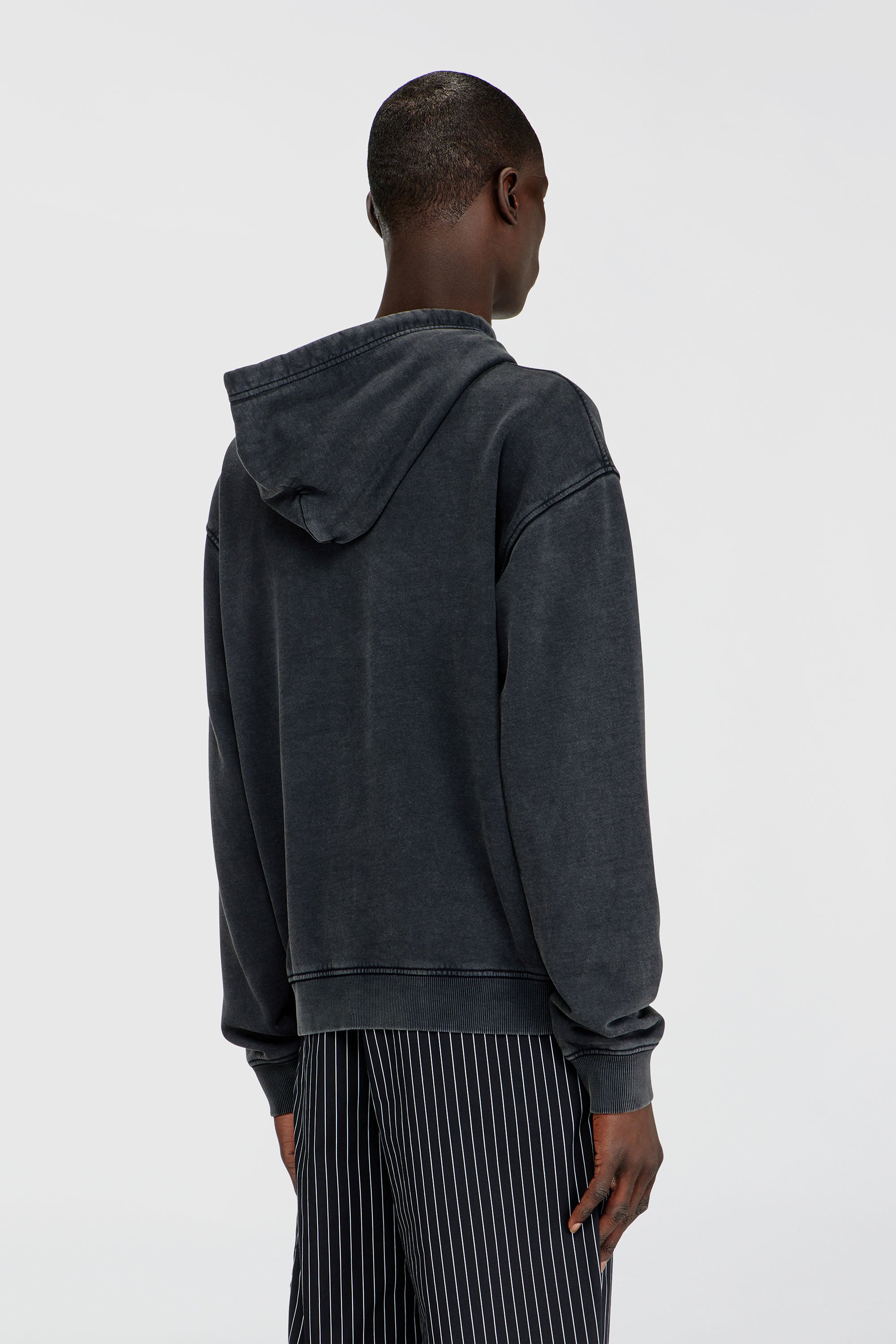 Diesel - S-NORM-HOOD-AA3, Male's プルオーバーパーカー in ダークグレー - 4