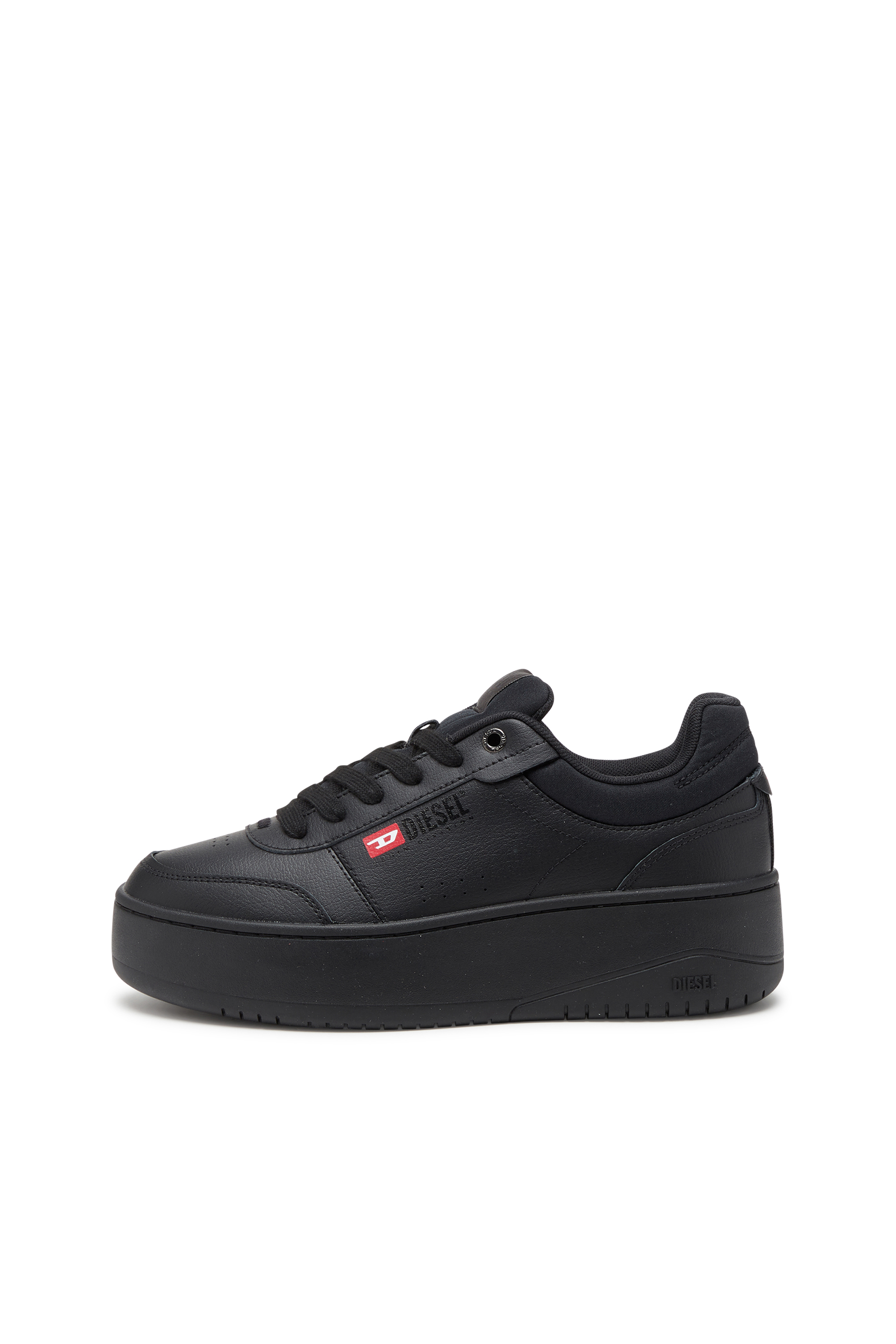 Diesel - S-ATHENE BOLD VTG W, Female's S-Athene-Retro platform sneakers in leather in ブラック - 7