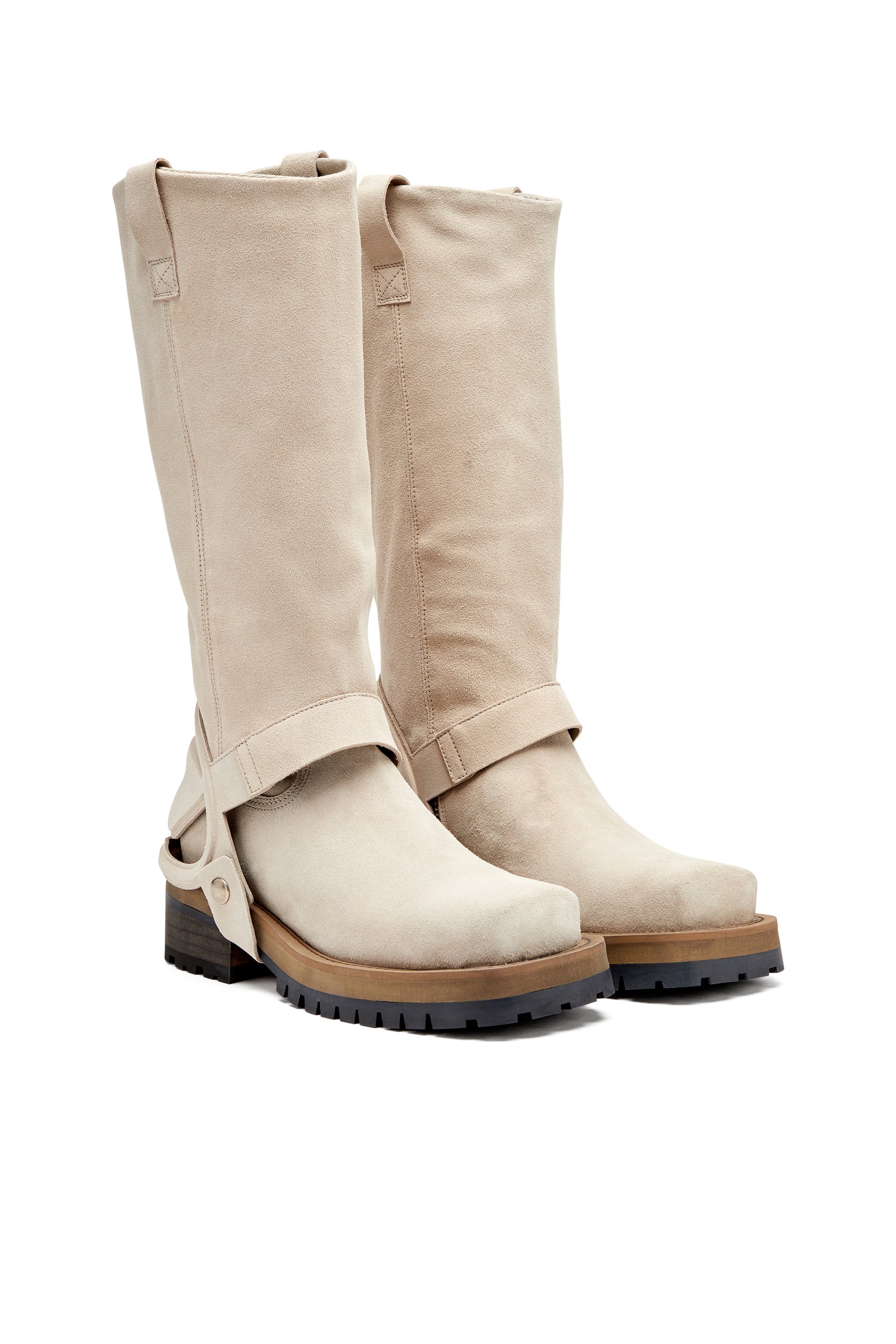 Diesel - D-TEXAN 2IN1 CH, Female's D-Texan-High and low Texan biker boot in ライトブラウン - 2