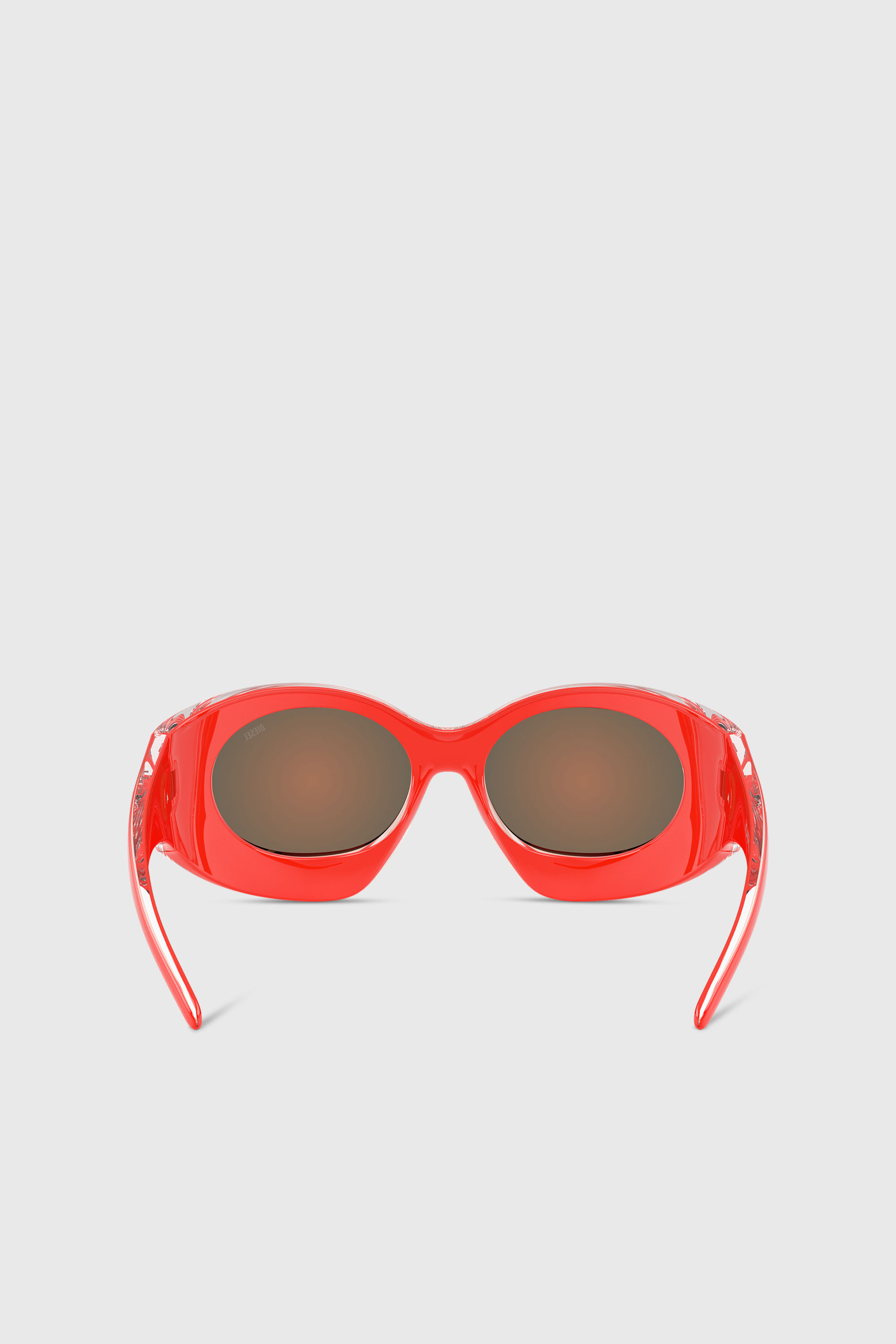 Diesel - Tropik_ta Sunnies, Unisex's Wraparound shape sunglasses in オレンジ - 3