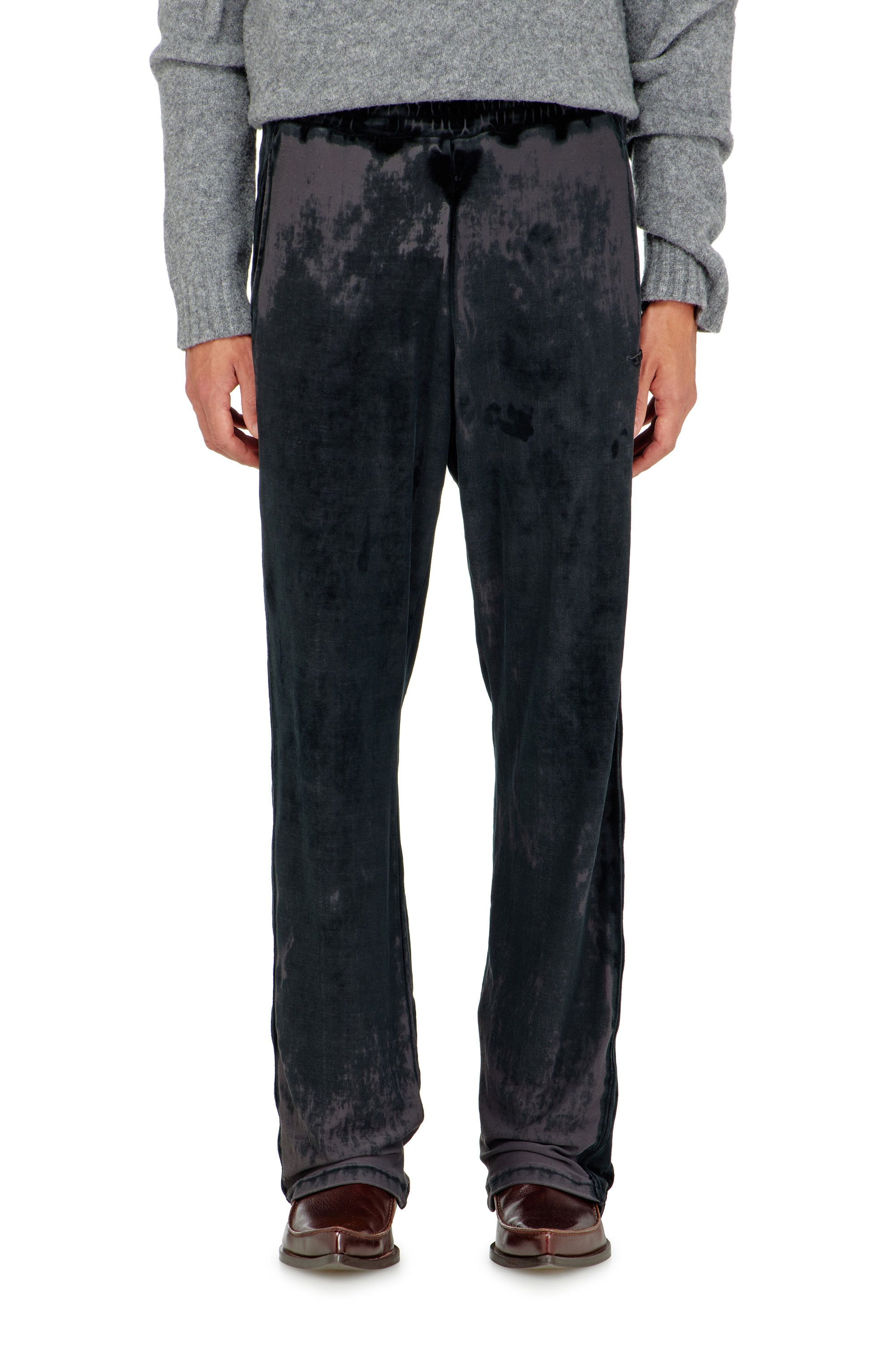 Diesel - P-STRAP, Male's Sweatpants in devor&eacute; chenille in null - 2