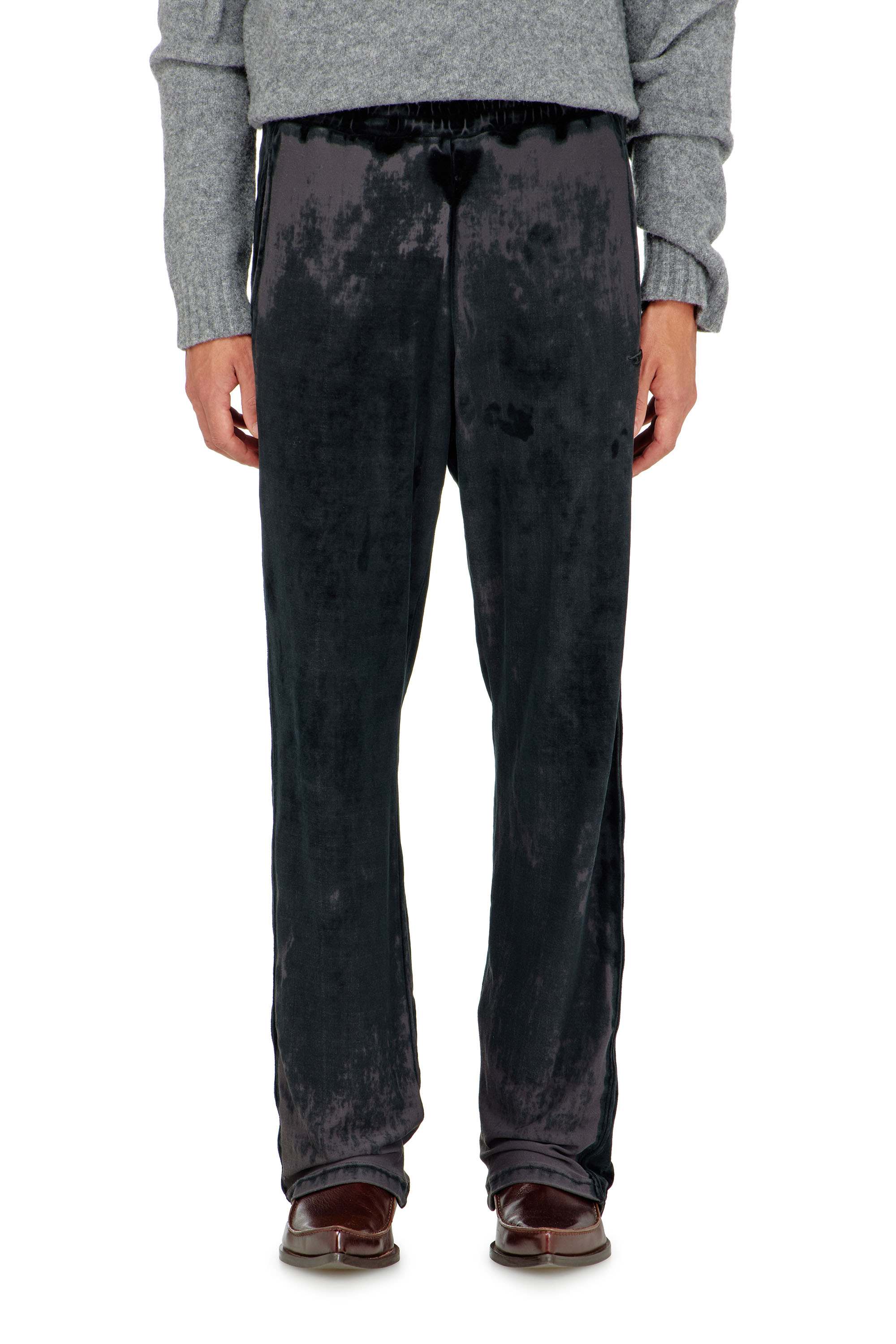 Diesel - P-STRAP, Male's Sweatpants in devor&eacute; chenille in null - 3