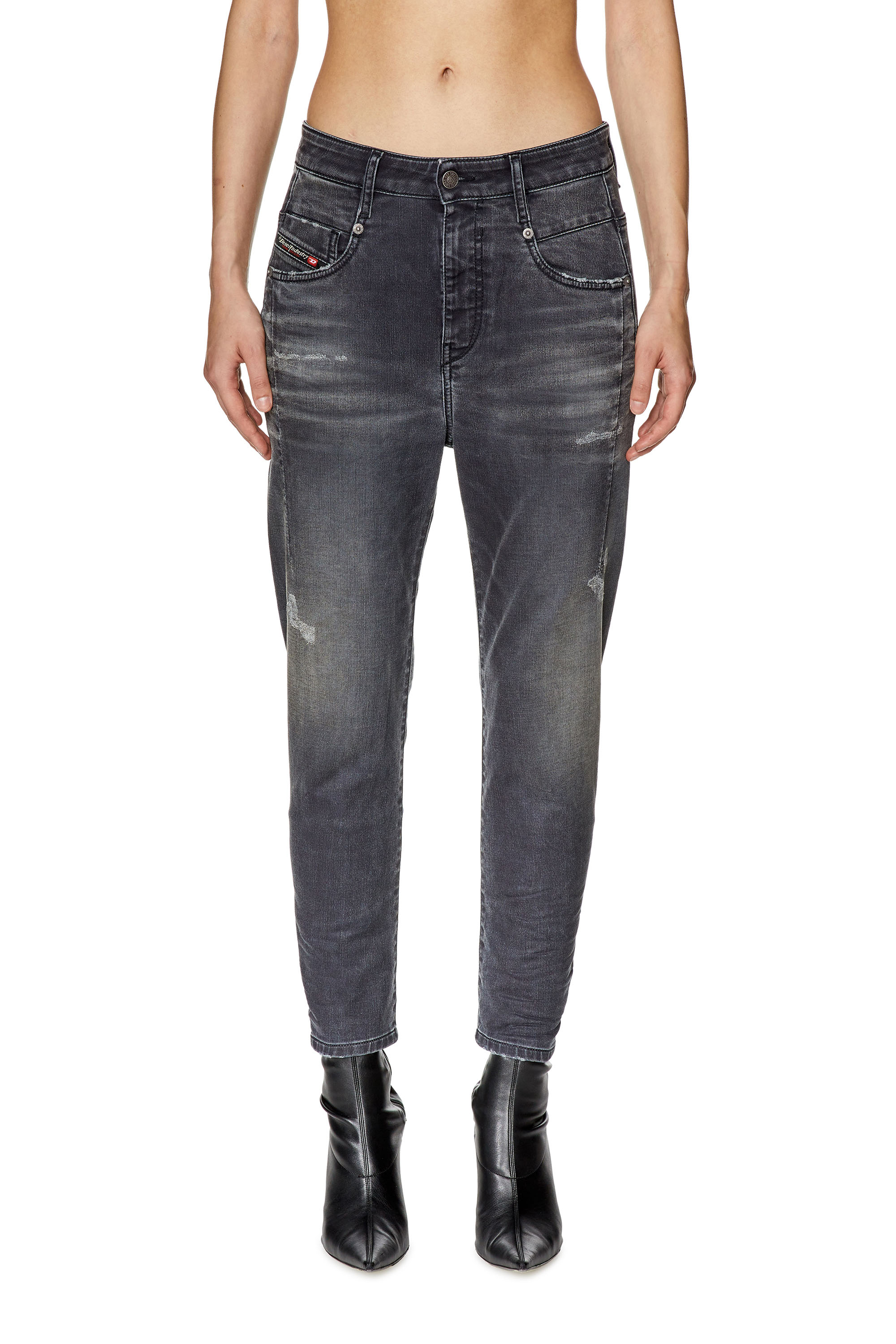 Diesel - Boyfriend 2041 D-Fayza Joggjeans® 068FP, ブラック/ダークグレー - Image 1