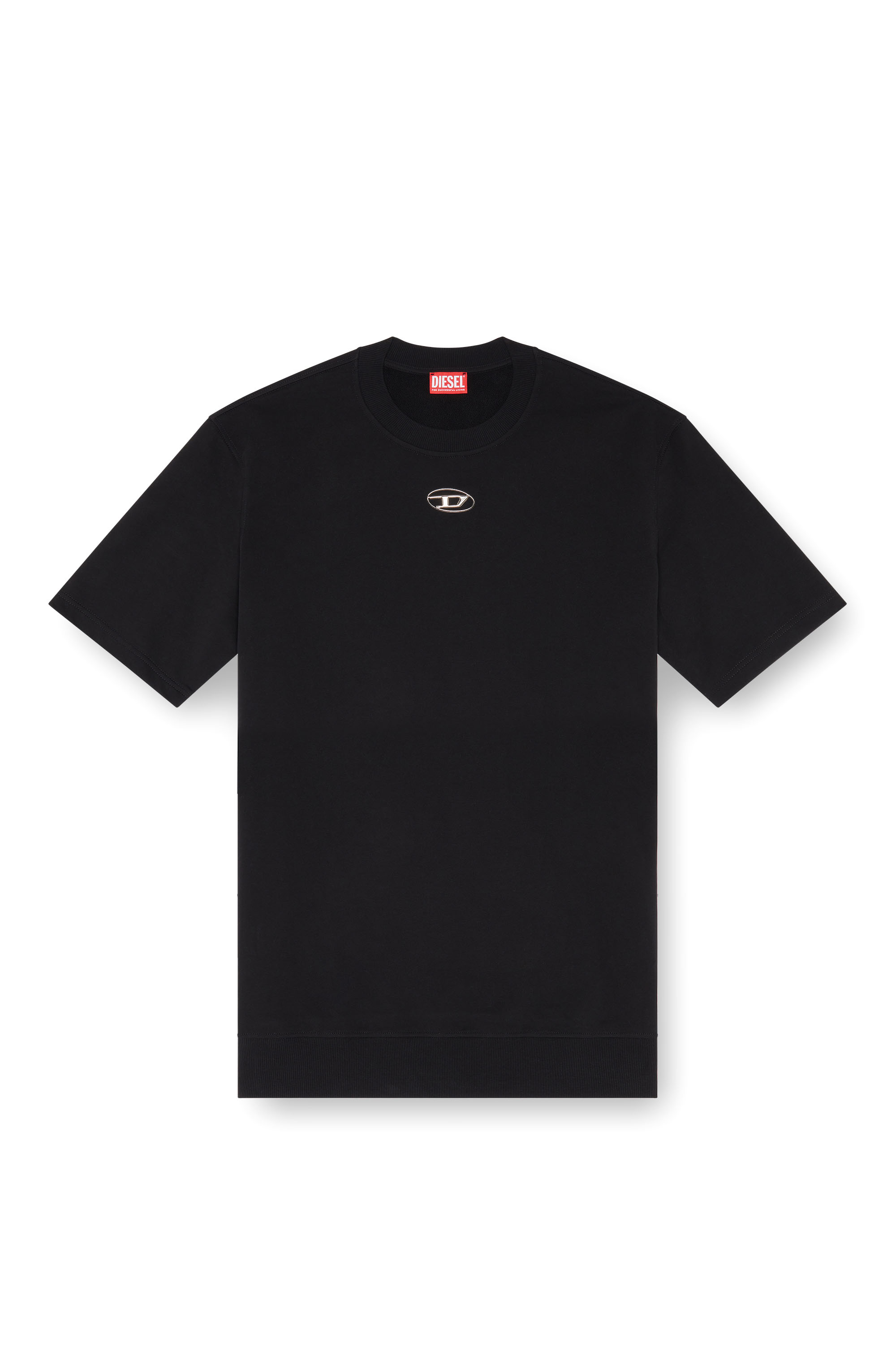 Diesel - S-COOLING-L1, Male's スウェットプルオーバー半そで in ブラック - 2