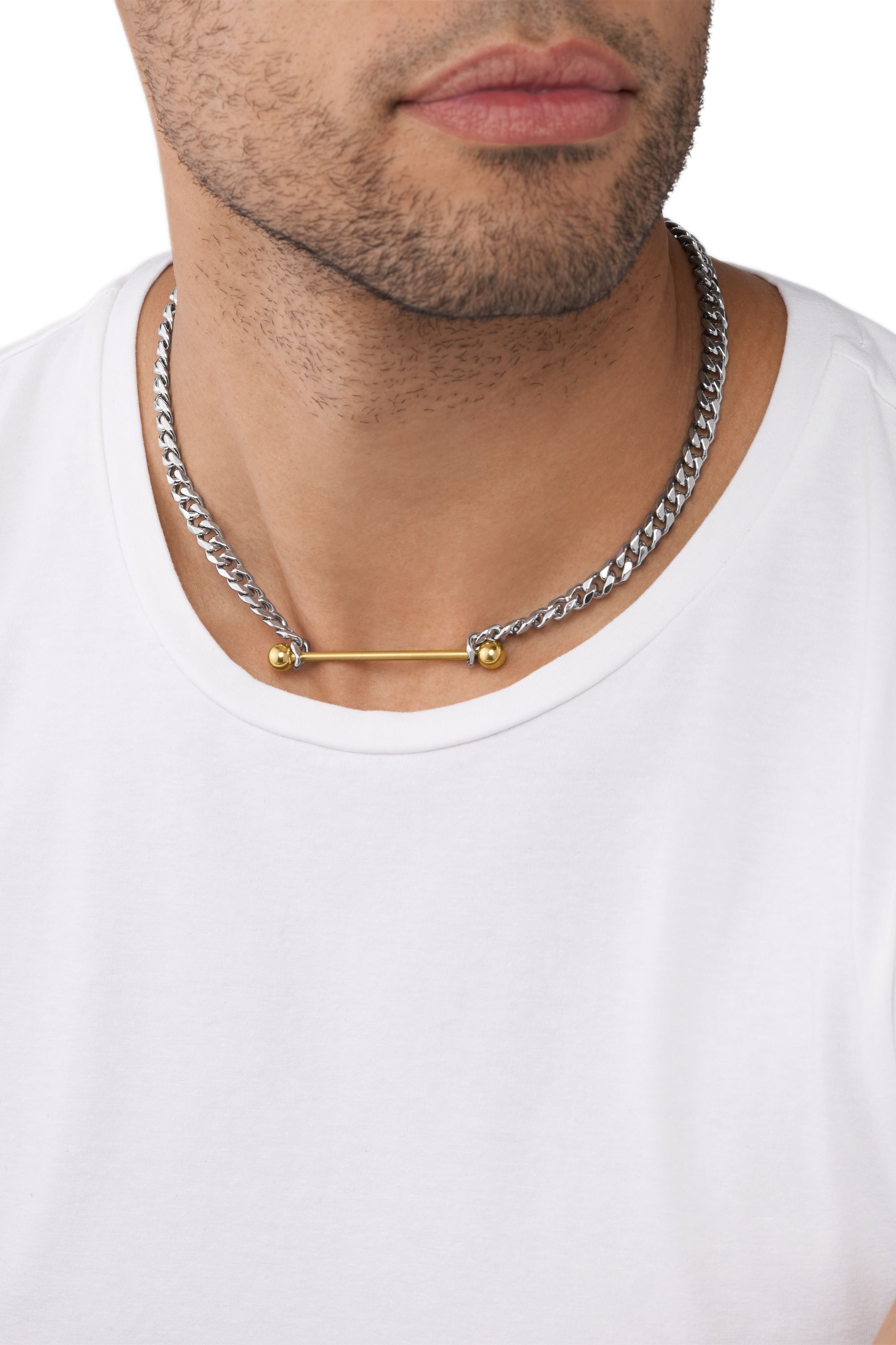 Diesel - DX1409, Unisex's ネックレス in シルバー - 4