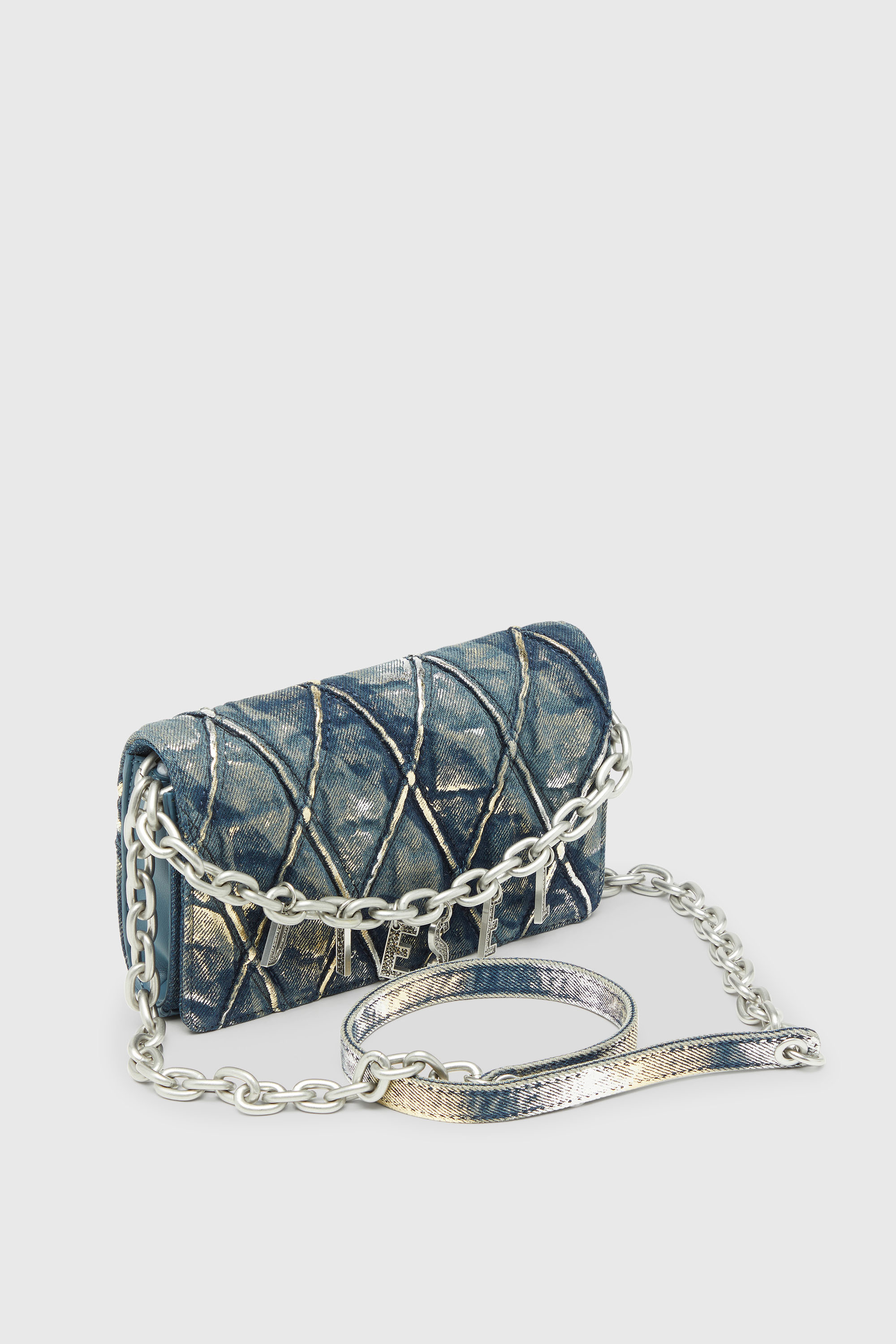 Diesel - WALLET ON CHAIN, Female's ウォレットバッグ in ブルー - 5