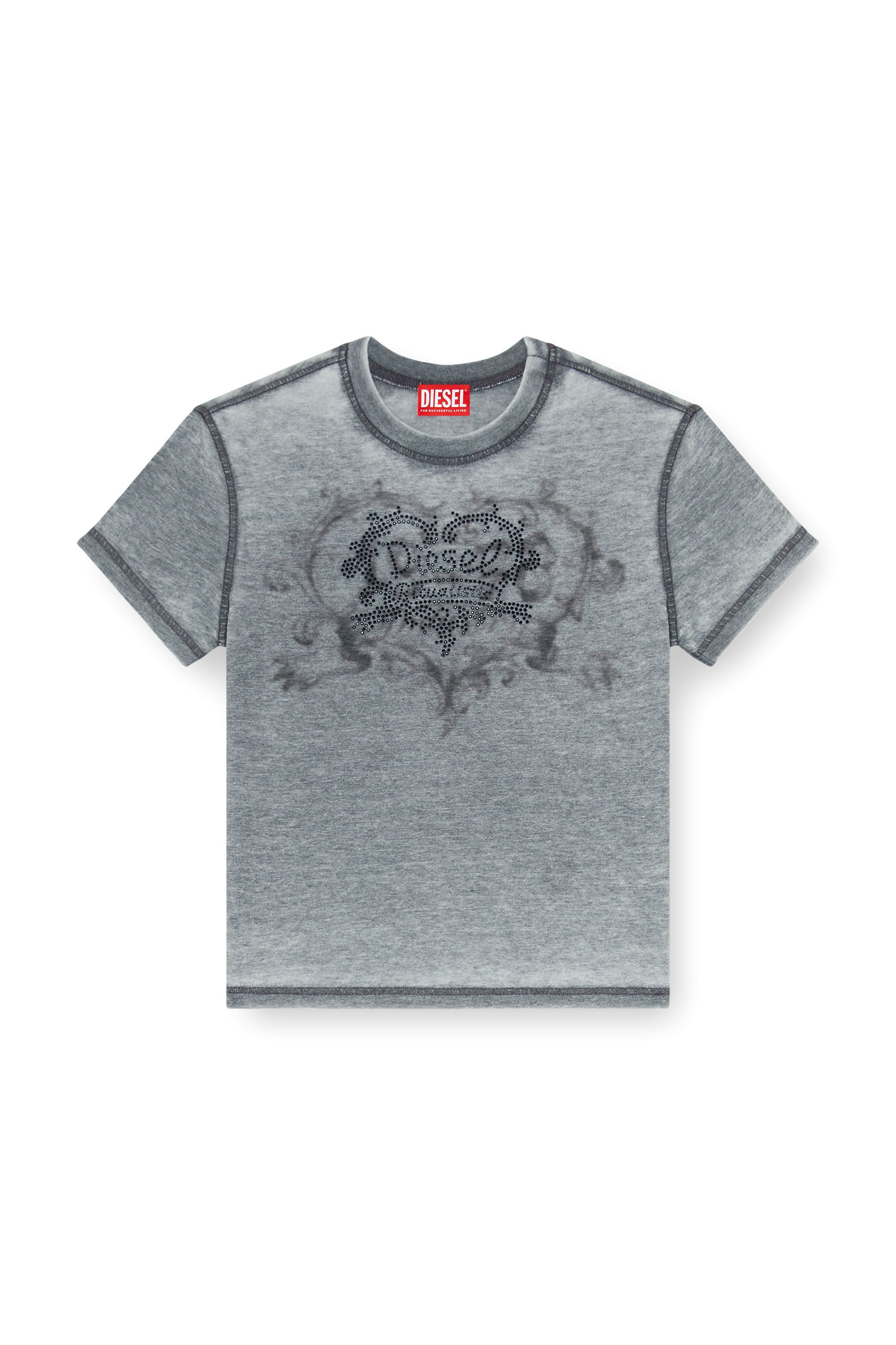 Diesel - T-ILA-AA1, Female's Tシャツ in グレー - 2