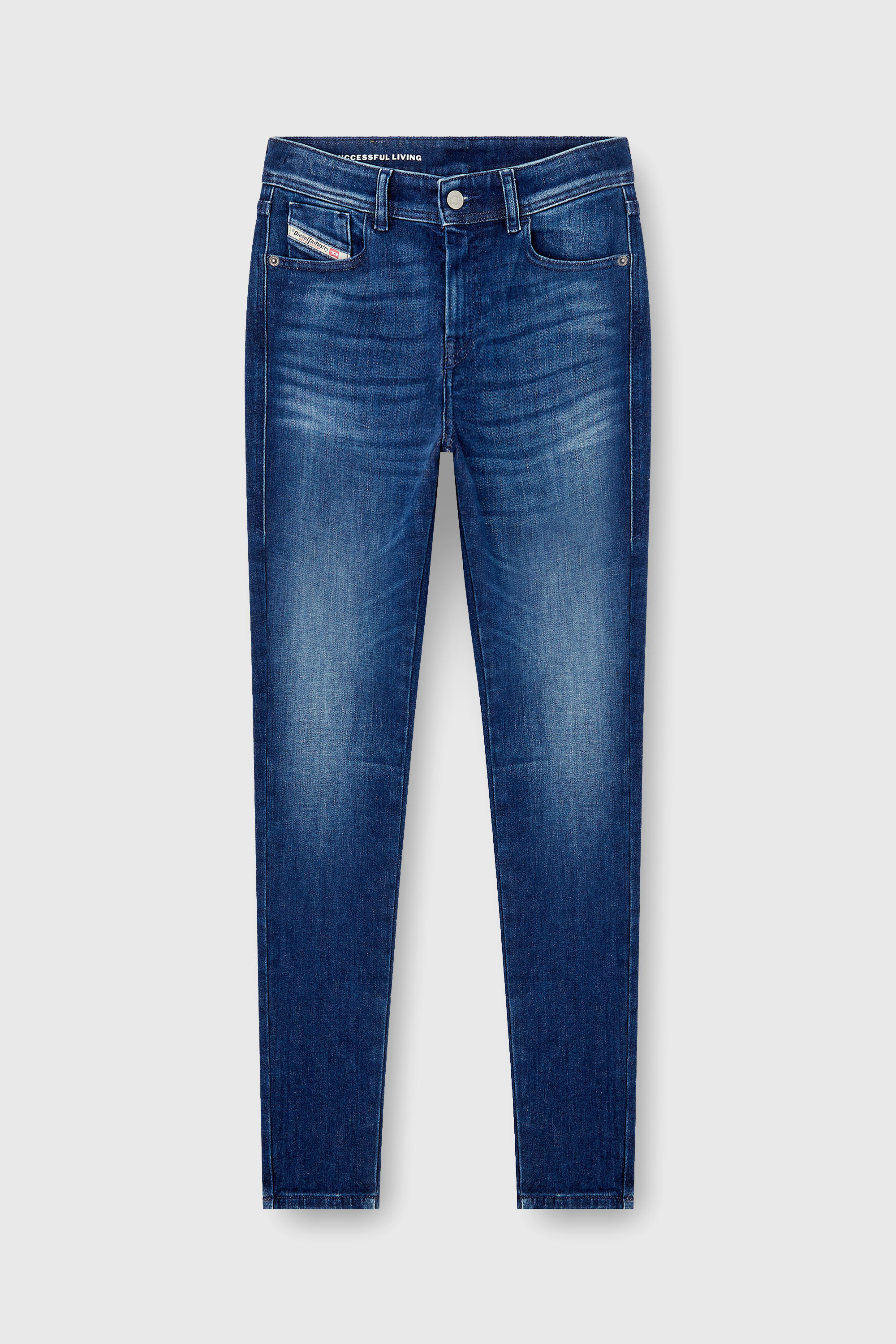 Diesel - Female's Skinny Jeans 2017 Slandy 09N12, ダークブルー - 3