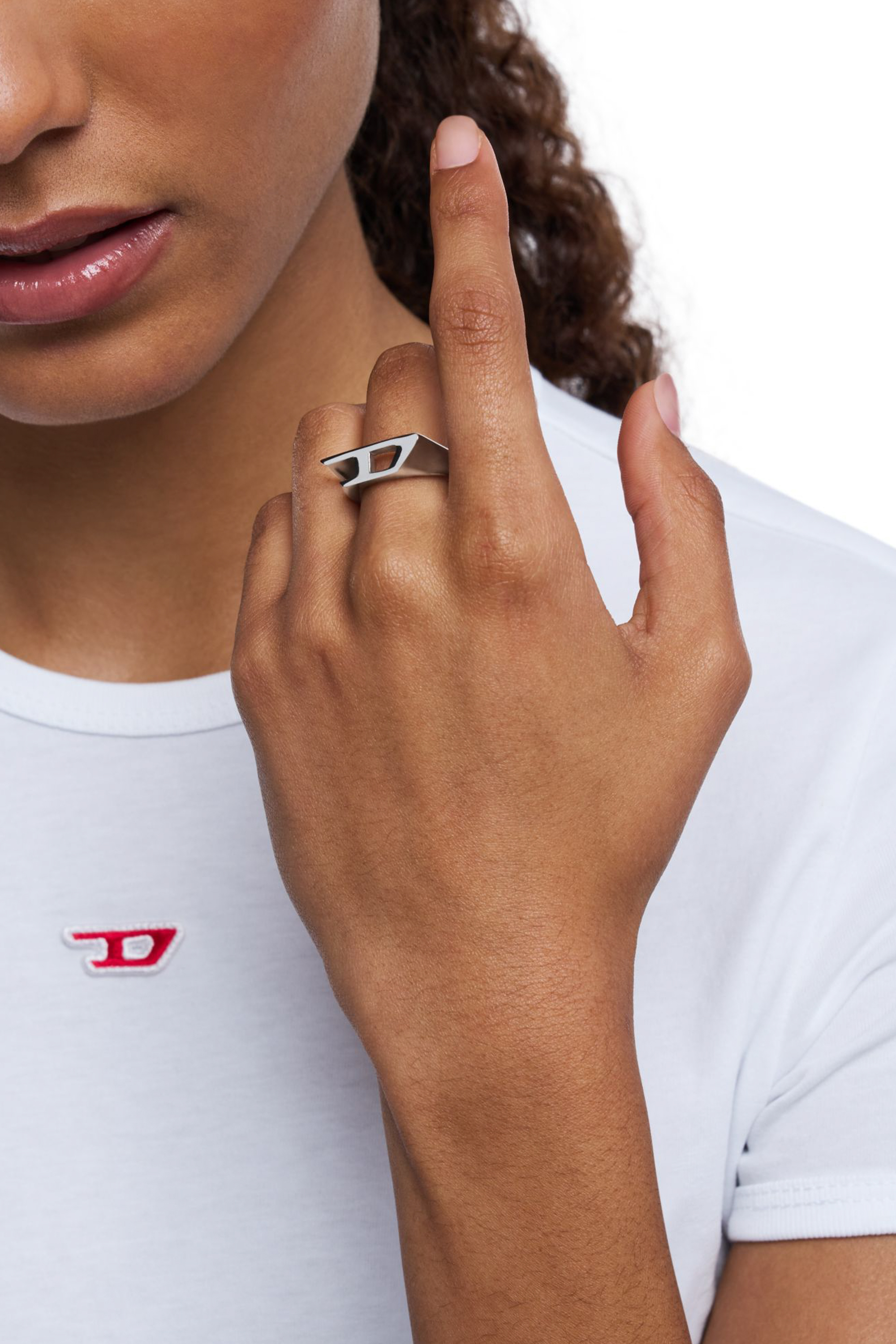 Diesel - DX1638040 JEWELLERY, Unisex's Stainless steel signet ring in シルバー - 3