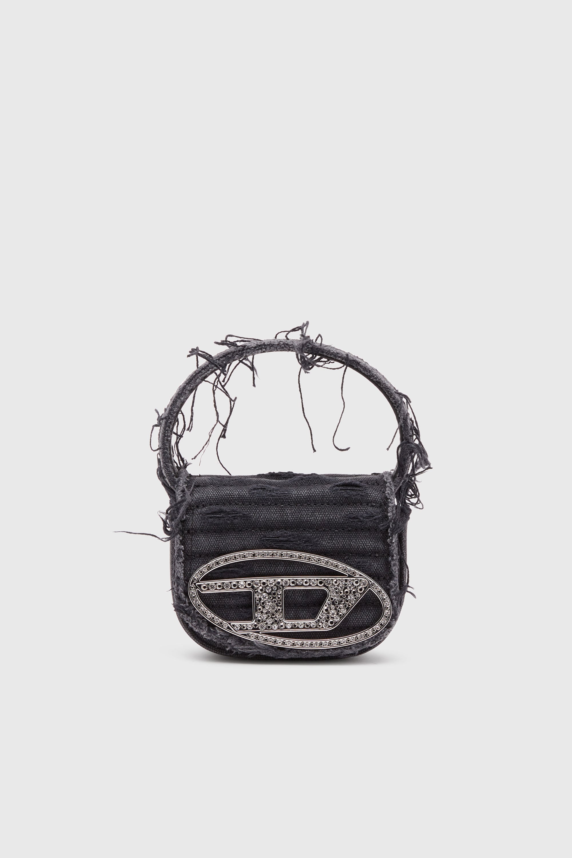 Diesel - 1DR XS, Female's 1DR XS-Iconic mini bag in canvas and leather in ブラック - 1