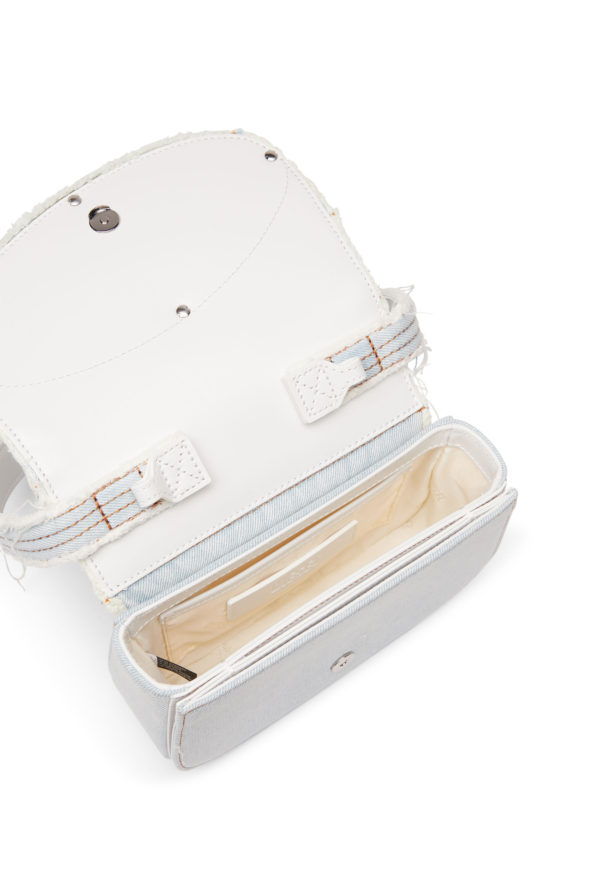 Diesel - 1DR, Female's 1DR-Iconic shoulder bag in denim and leather in アジュール - 5