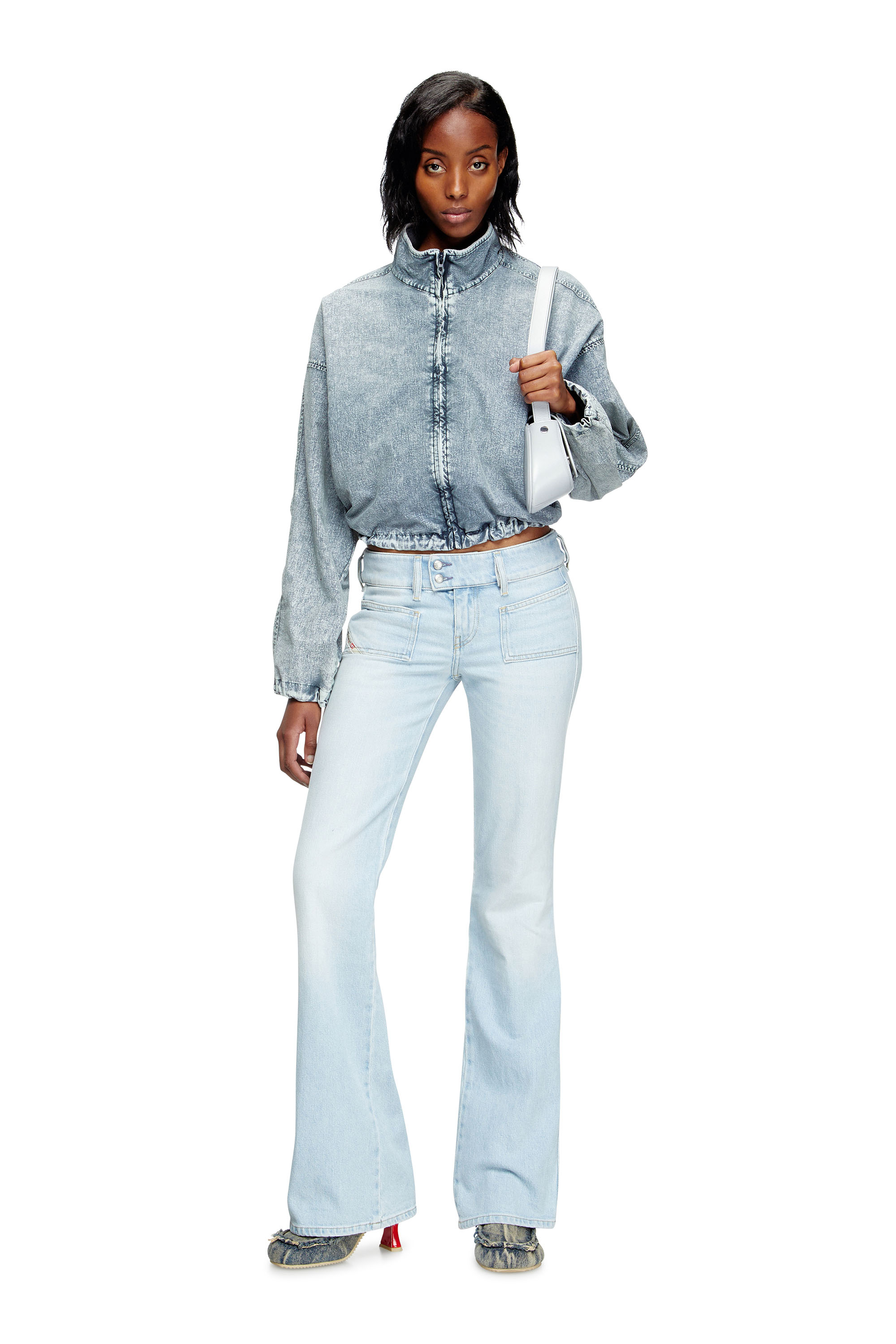 Diesel - Female's Bootcut Jeans D-Hush 09M11, ライトブルー - 1