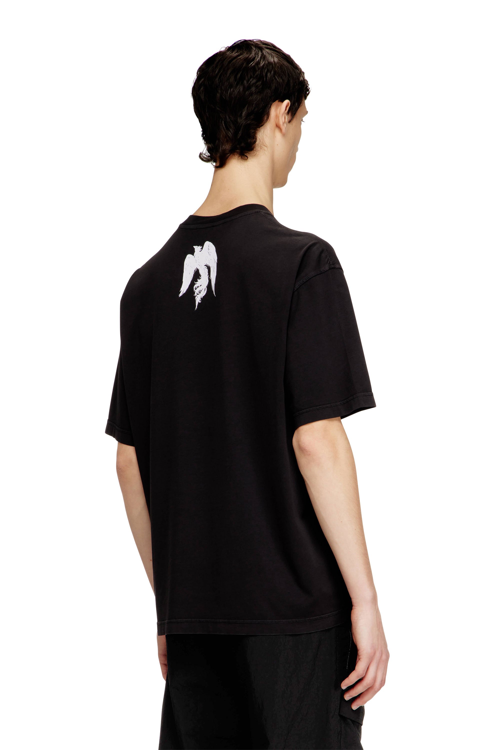 Diesel - T-BOGGY-V6, Male's Jersey T-shirt with iconic prints in ブラック - 4