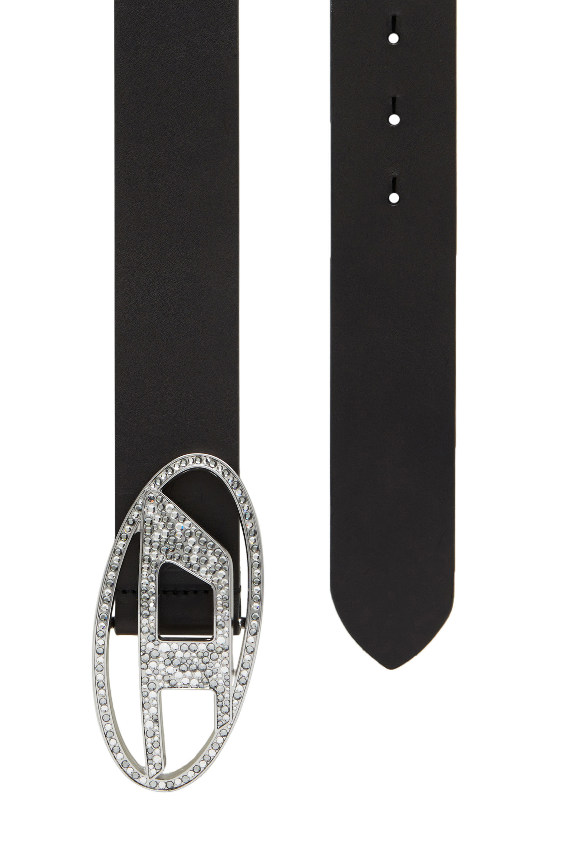 Diesel - B-1DR STRASS, Female's カウレザービジューベルト in ブラック - 2