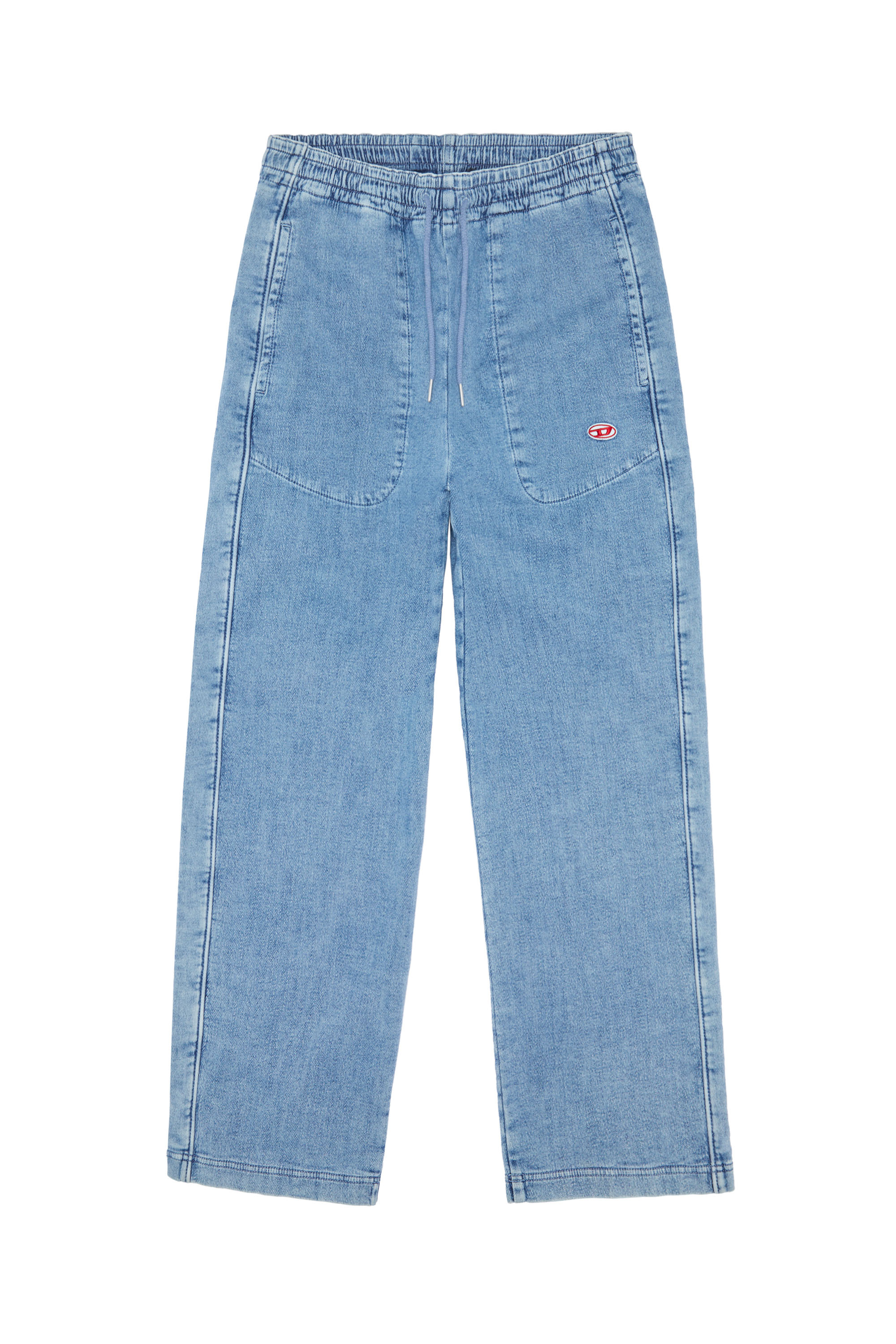 Diesel - Straight D-Martians Track Denim 09D01, ライトブルー - Image 6