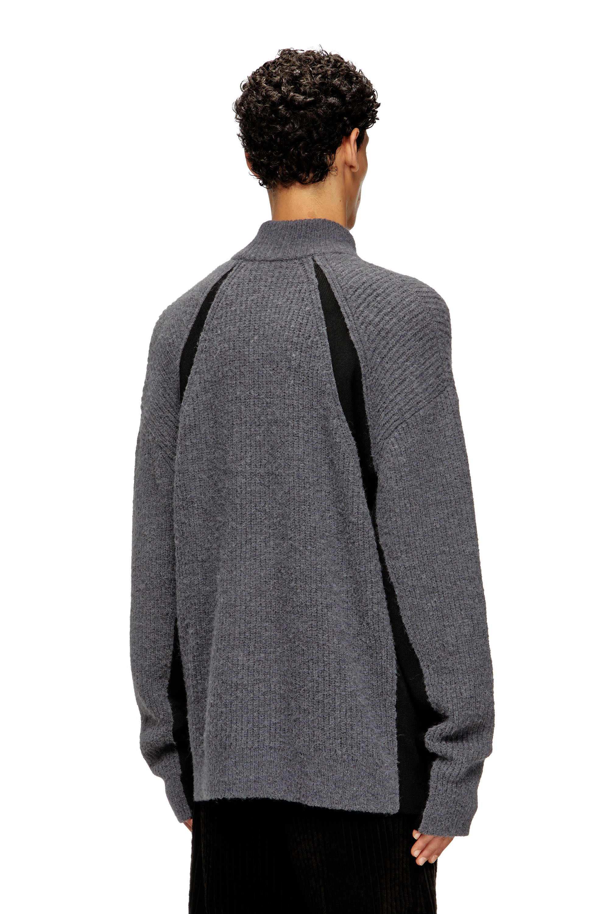 Diesel - K-LOLLO-TN, Male's プルオーバーニット in グレー - 4