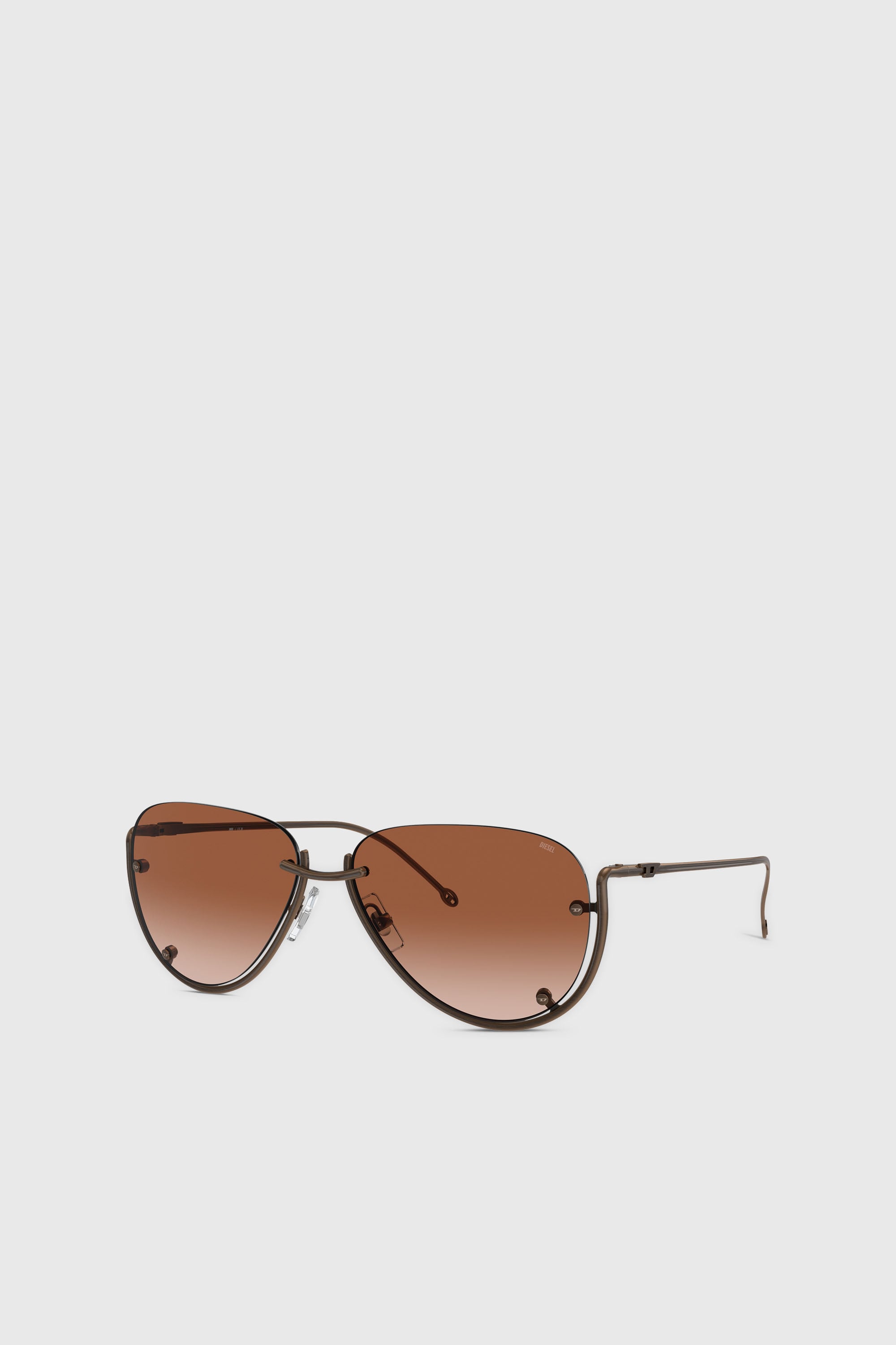 Diesel - 0DL1003, Unisex's サングラス in ブロンズ - 1