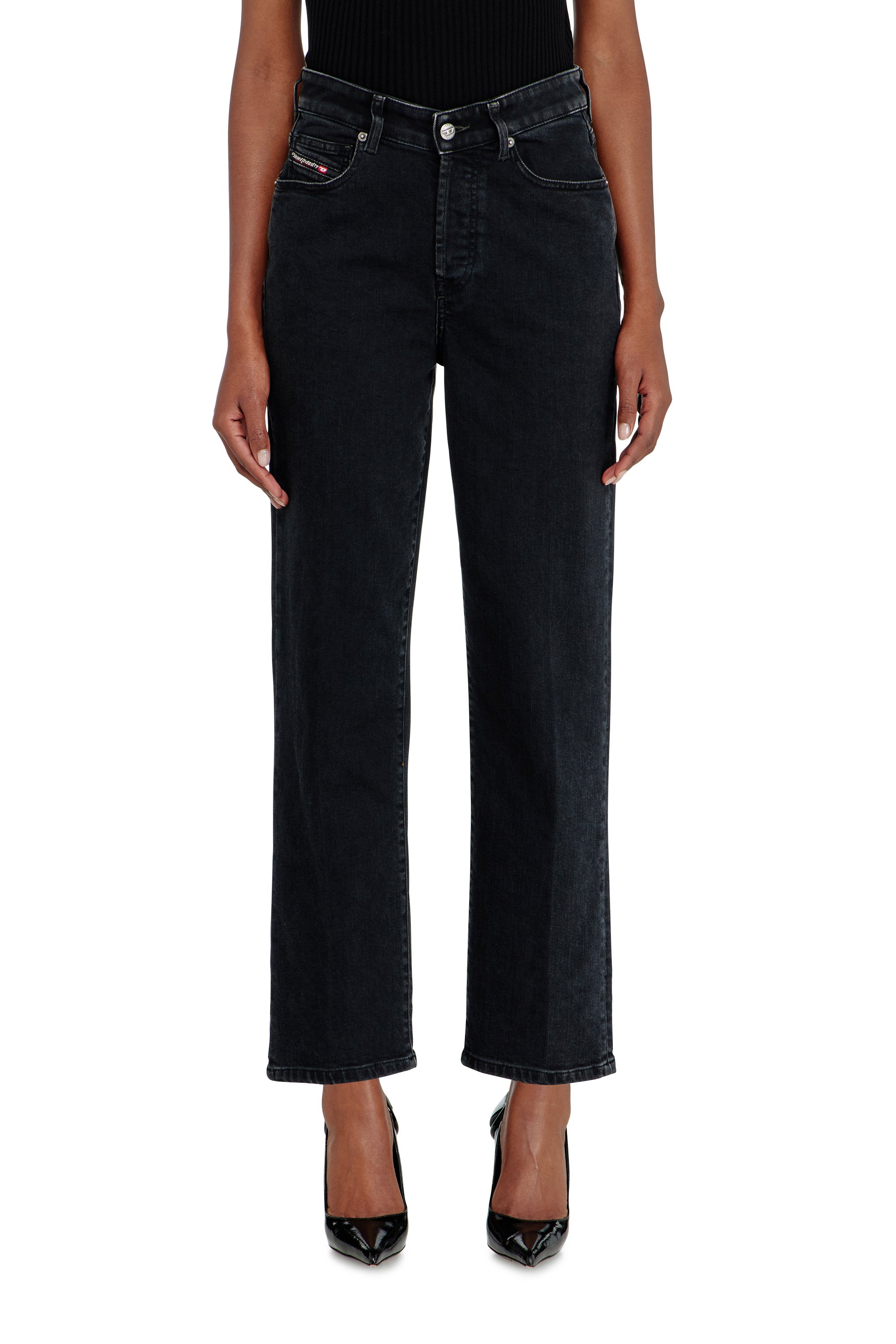 Diesel - Female's Regular Jeans 1981 D-Went 09N89, ブラック/ダークグレー - 4