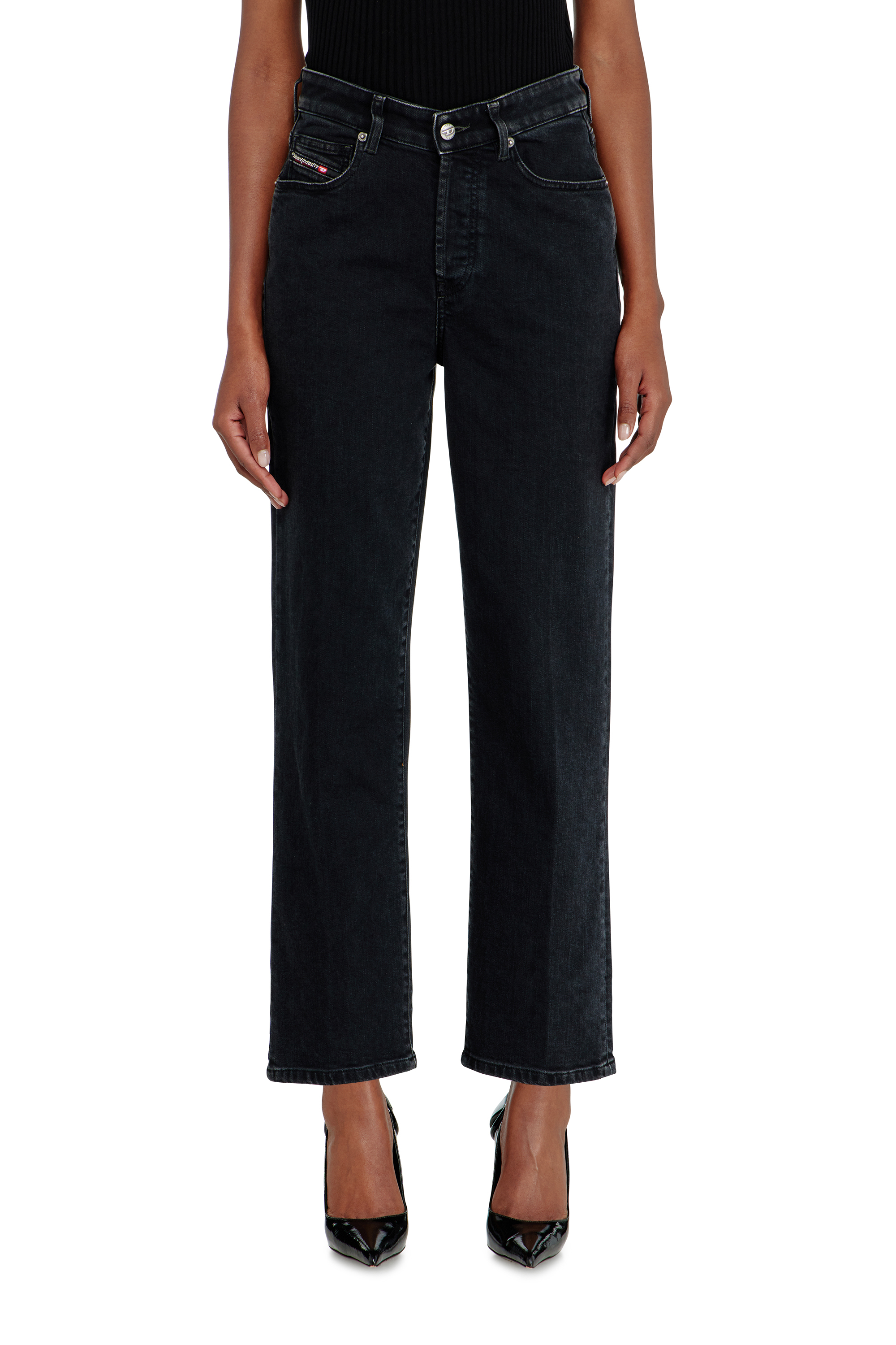 Diesel - Female's Regular Jeans 1981 D-Went 09N89, ブラック/ダークグレー - 4