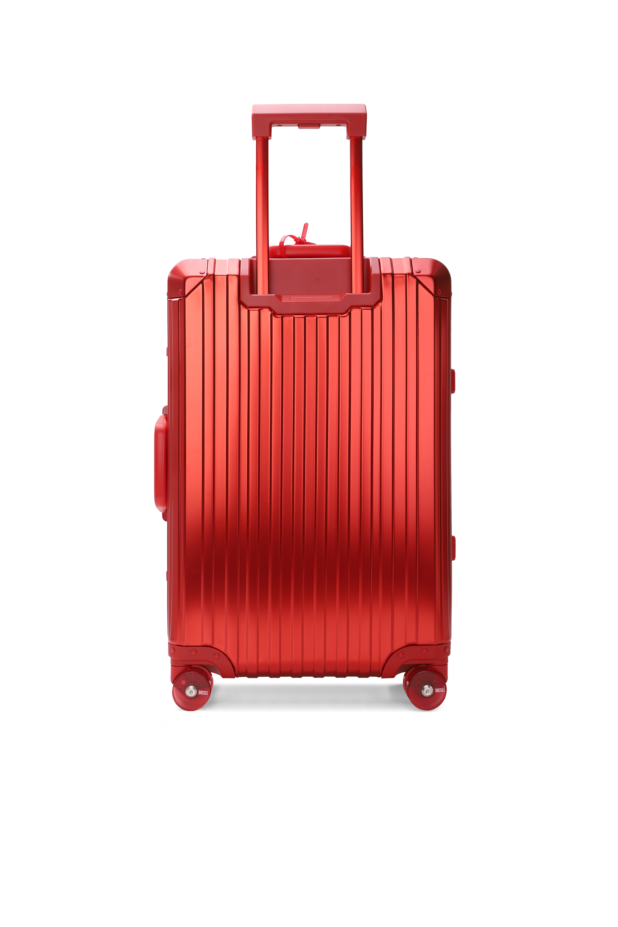 Diesel - DIESEL ALUMINUM TROLLEY- DSL002, Unisex's Aluminum Carry-On Luggage 24" in レッド - 2