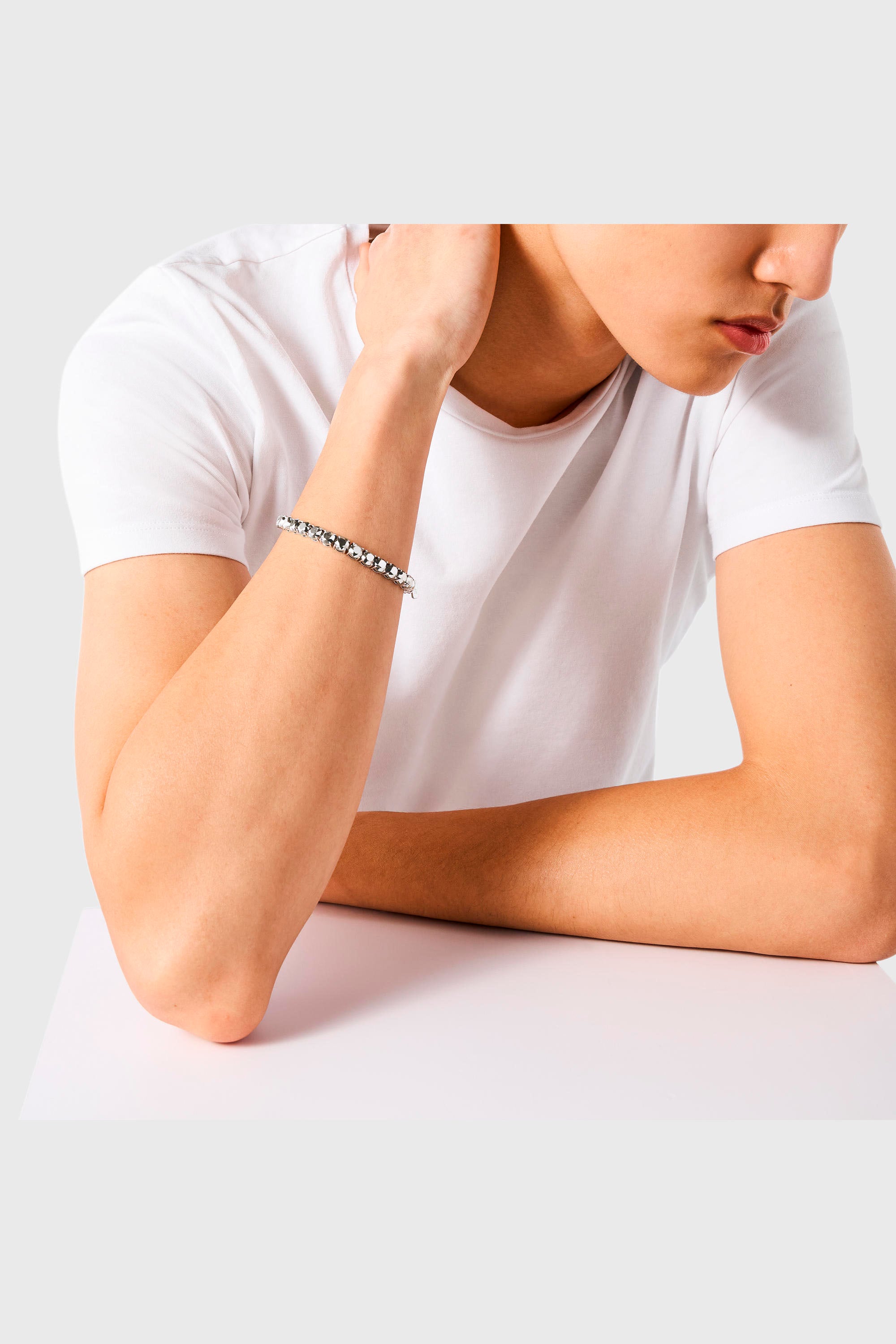 Diesel - DL1354040 STERLING SILVER JEWEL, Unisex's ブレスレット in シルバー - 4
