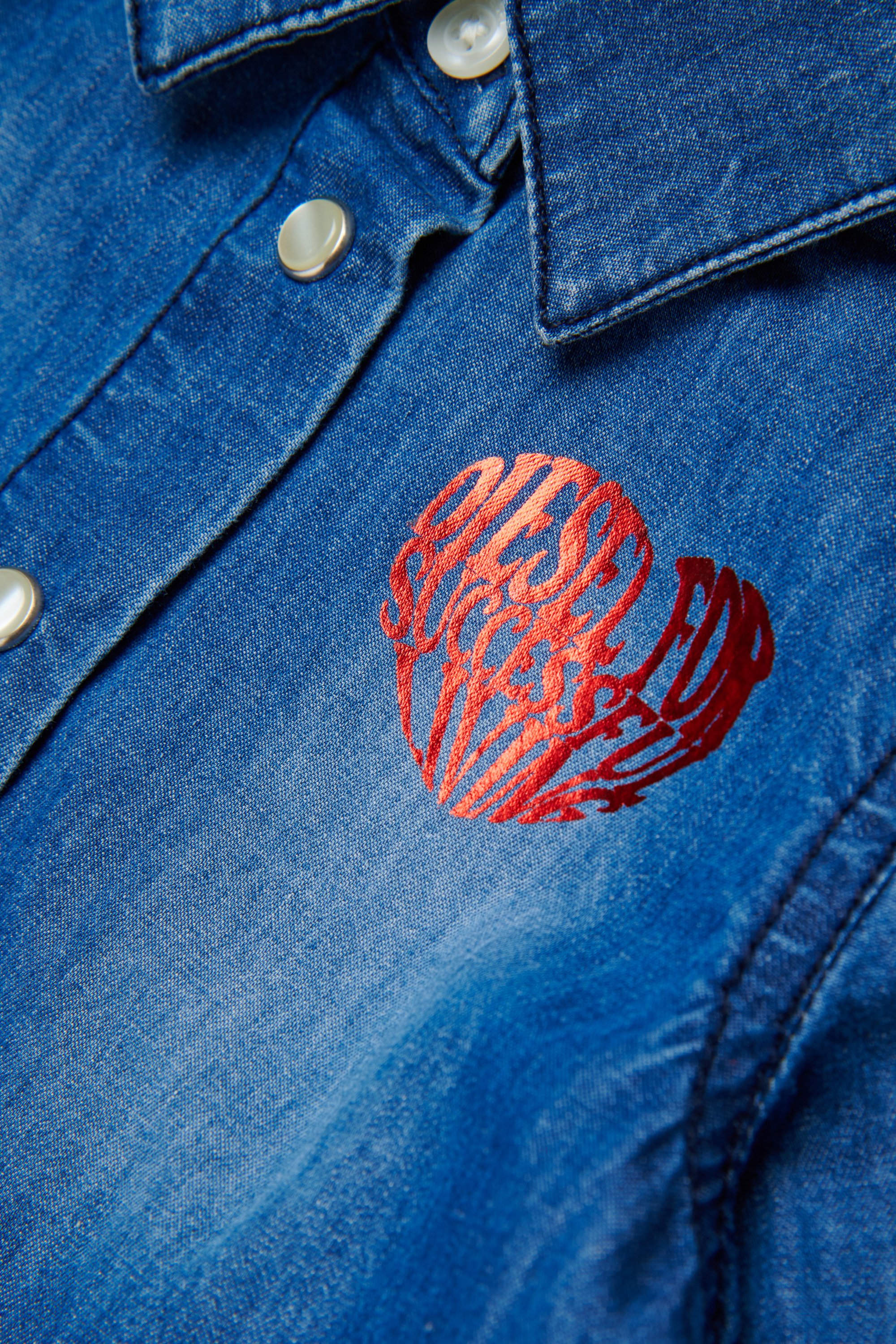 Diesel - DERLIB, Female's デニムドレス in ミディアムブルー - 4