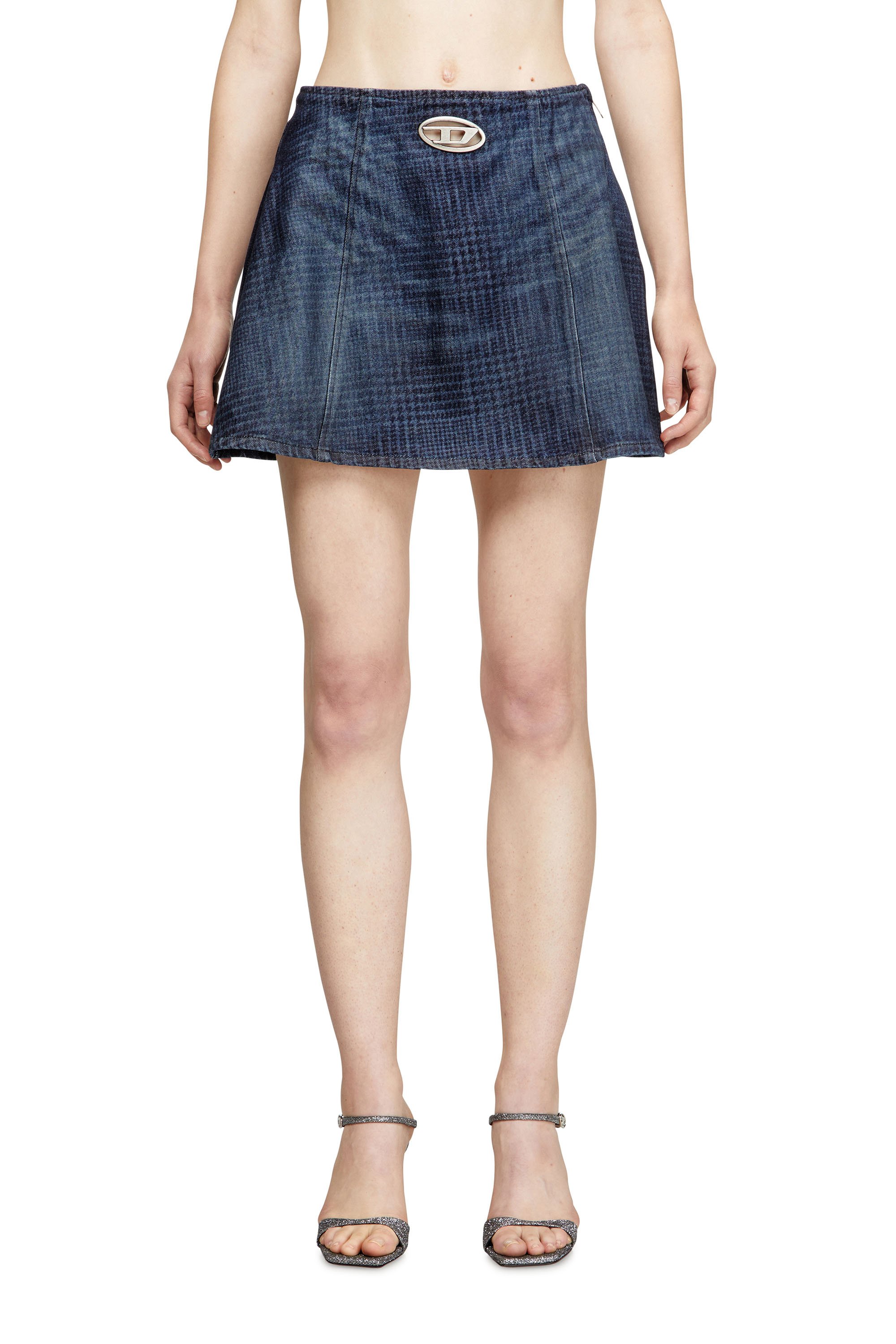 Diesel - DE-SWENY-S1, Female's デニムスカート in ブルー - 2
