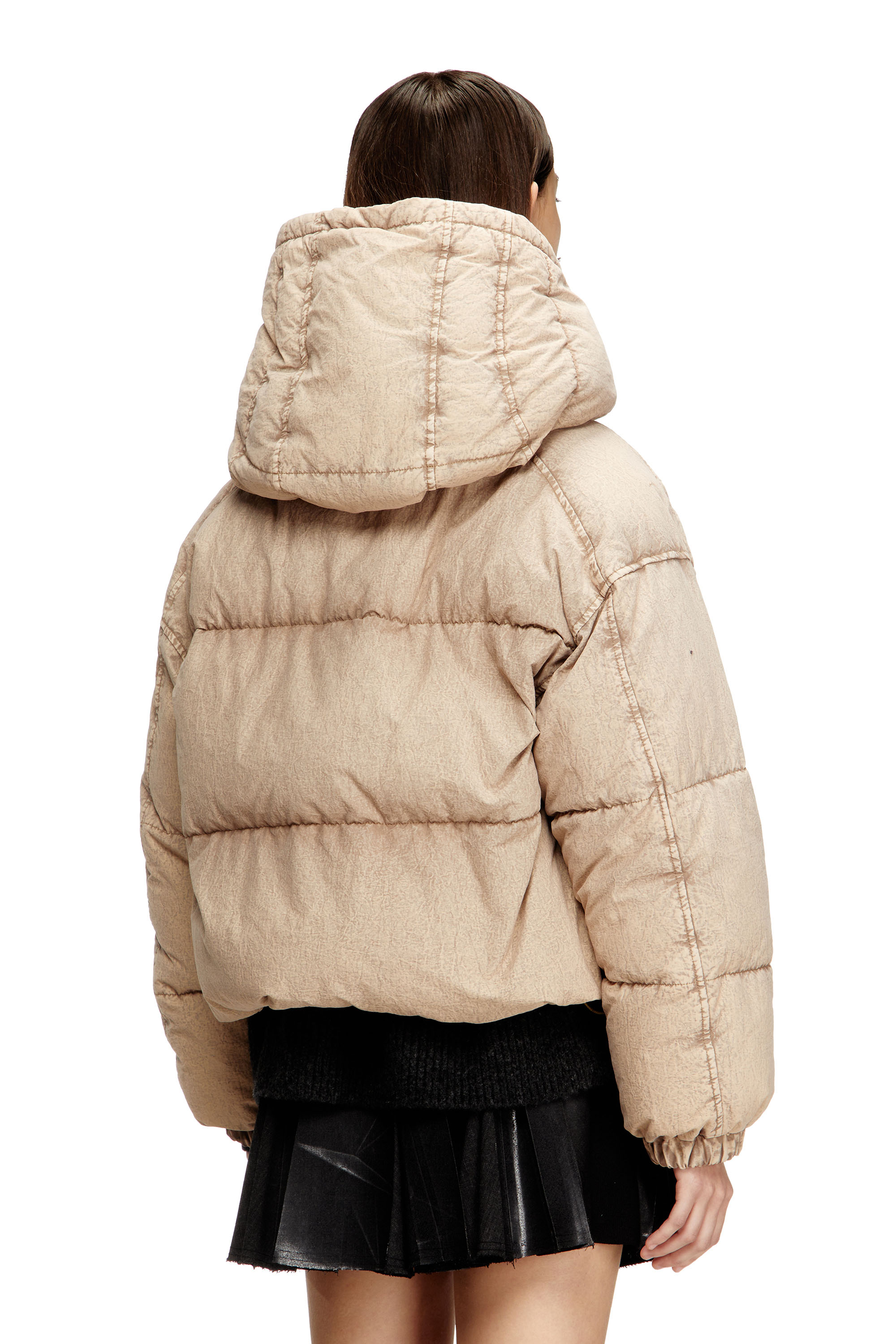 Diesel - W-ILLEY-S2, Female's パファージャケット in ベージュ - 5
