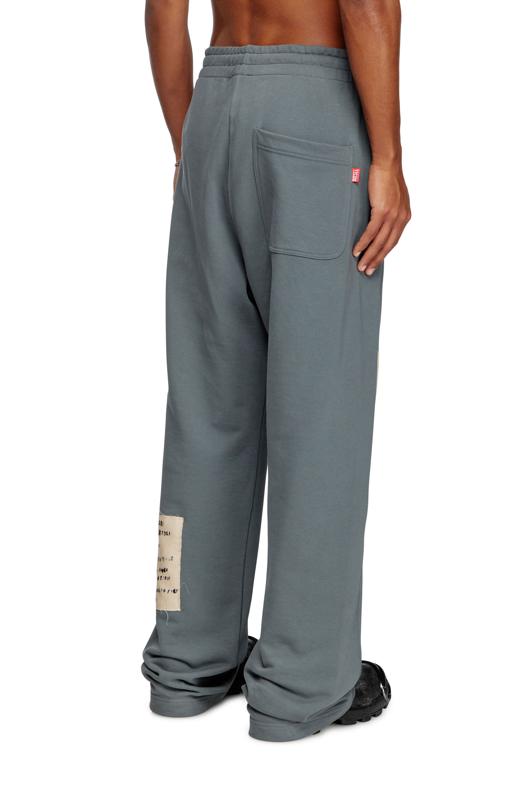 Diesel - P-MARTYANS-DD, Unisex's Track pants with tattoo patches in グレー - 4