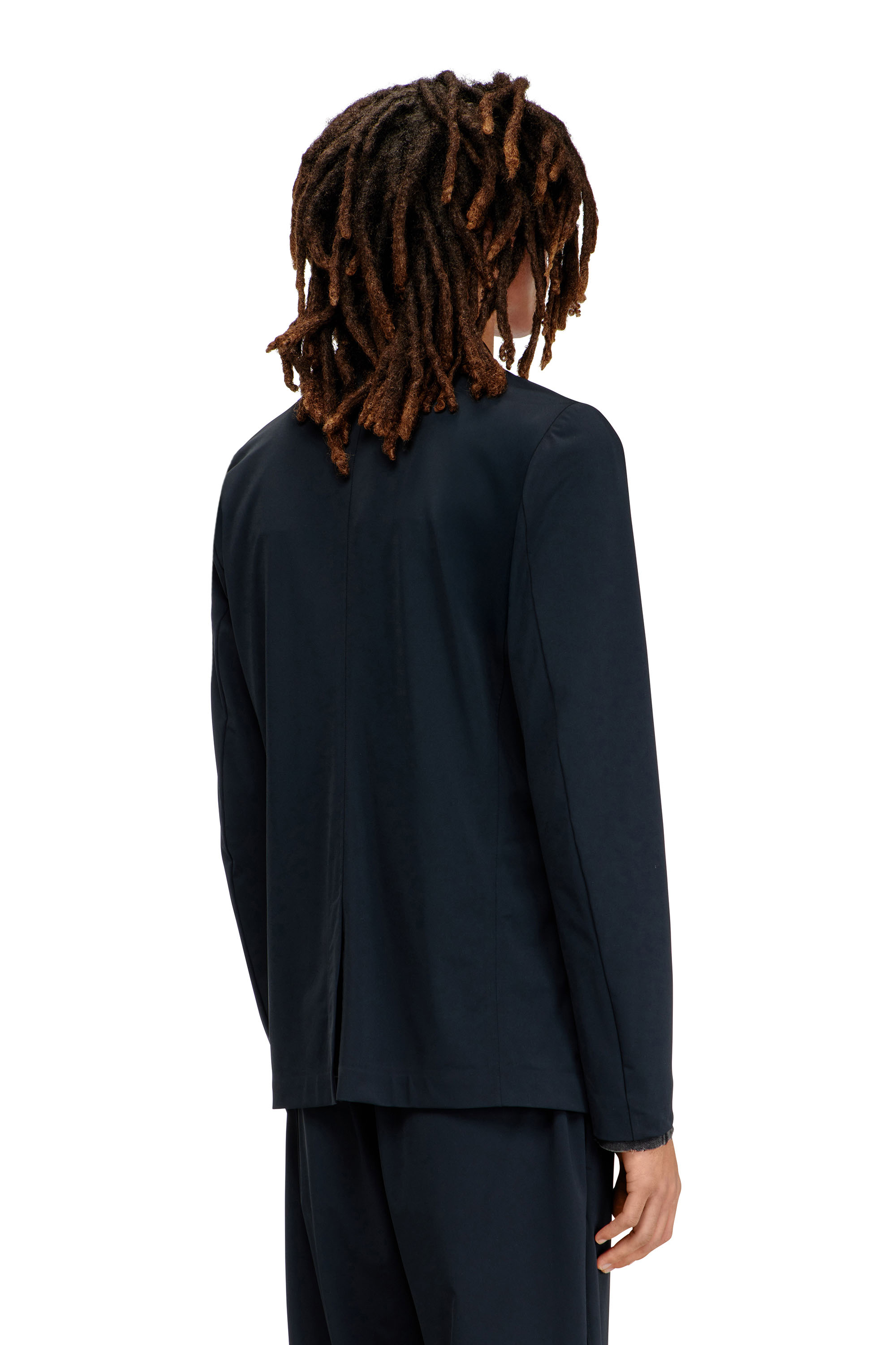 Diesel - J-ACTIVE, Male's Blazer in stretch nylon in ブラック - 5