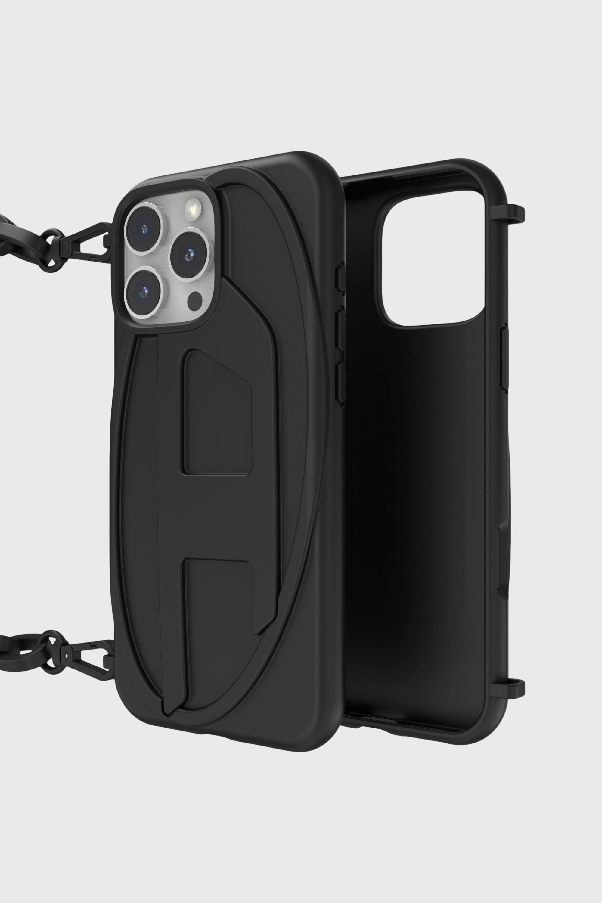 Diesel - 60174  MOULDED CASE, Unisex's Oval D Chain Case for iP 16 Pro Max in ブラック - 2