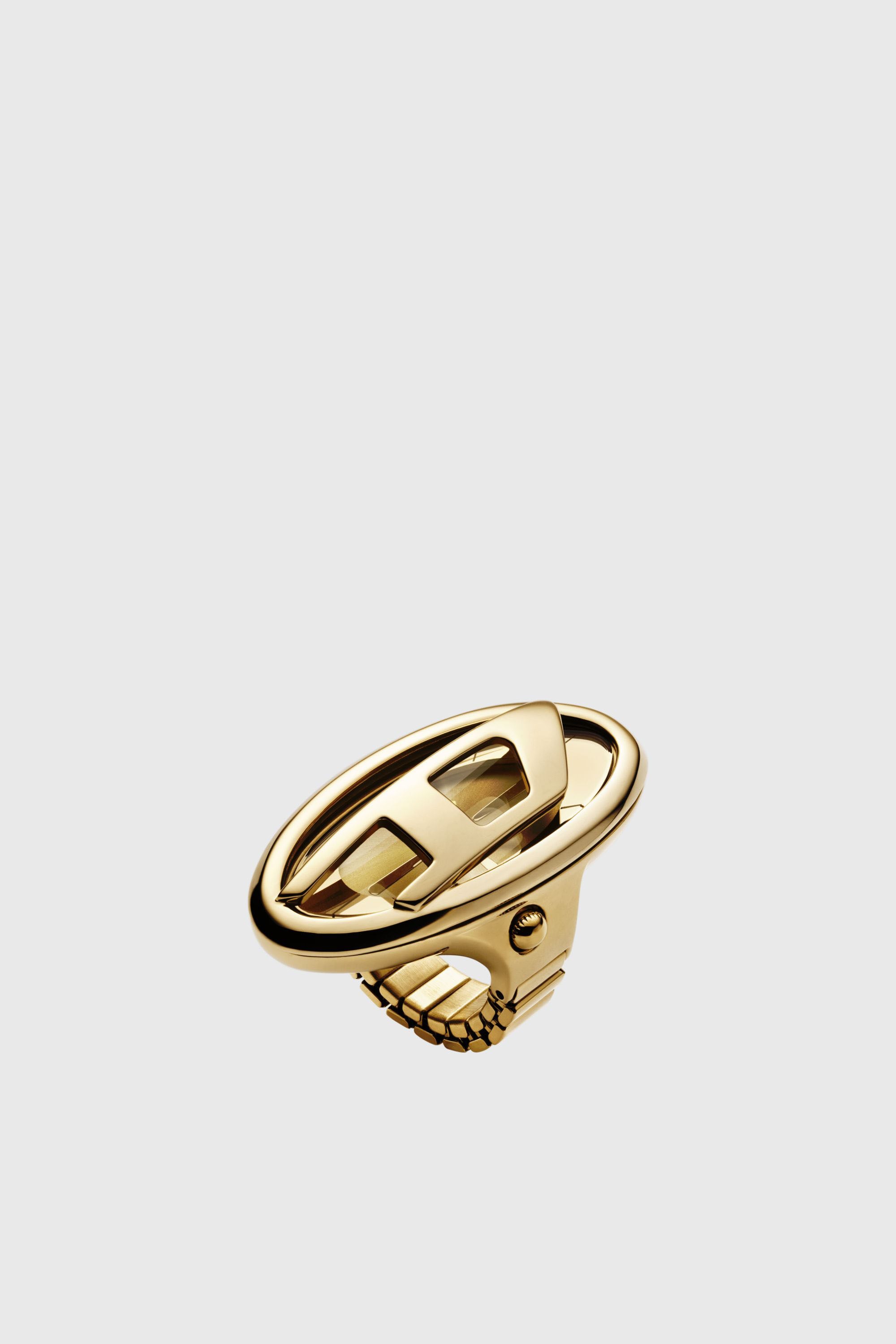 Diesel - DZ5626 WATCH, Female's D-Era gold-tone stainless steel ring watch in ゴールド - 1