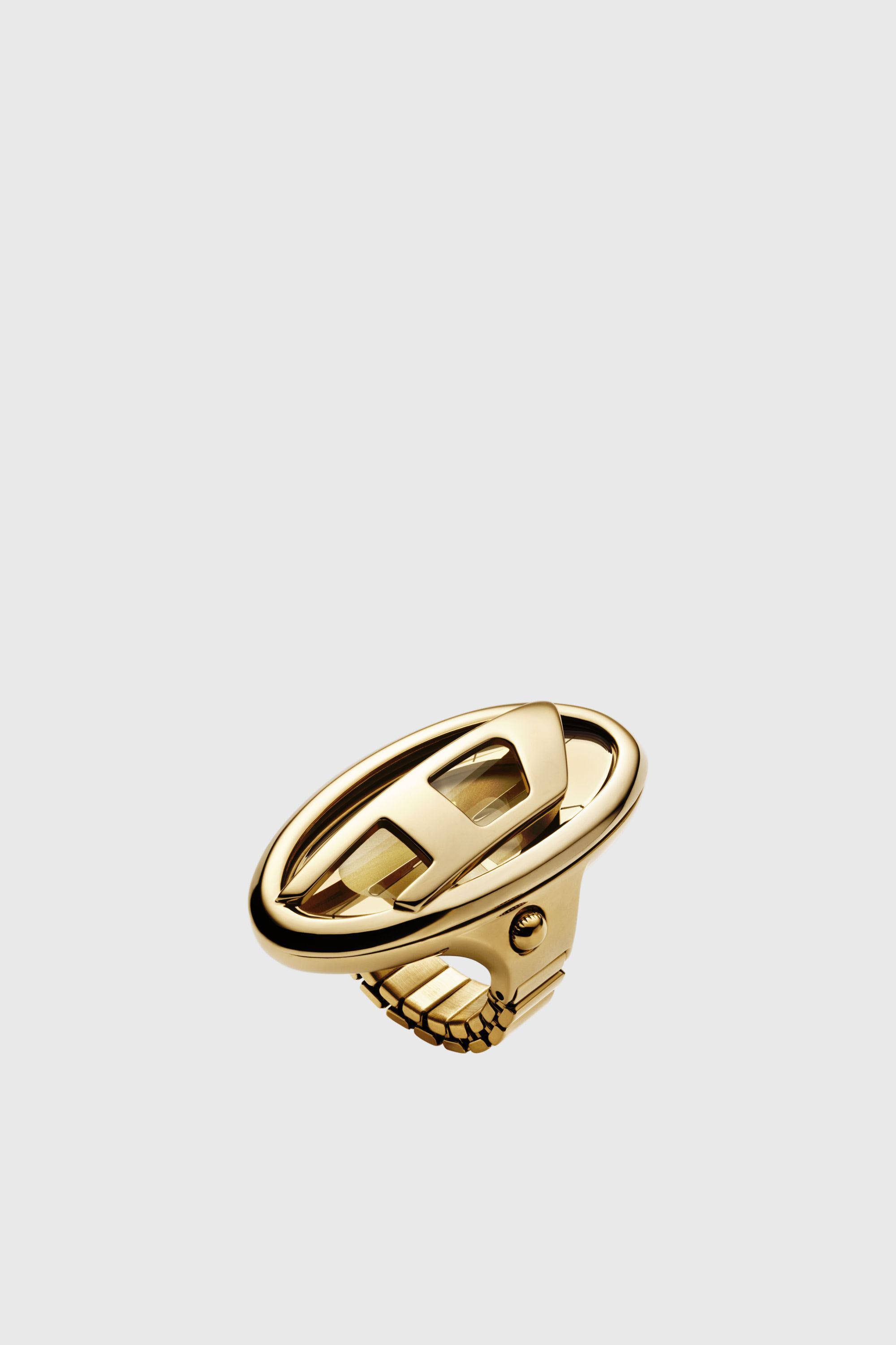 Diesel - DZ5626 WATCH, Female's D-Era gold-tone stainless steel ring watch in ゴールド - 1