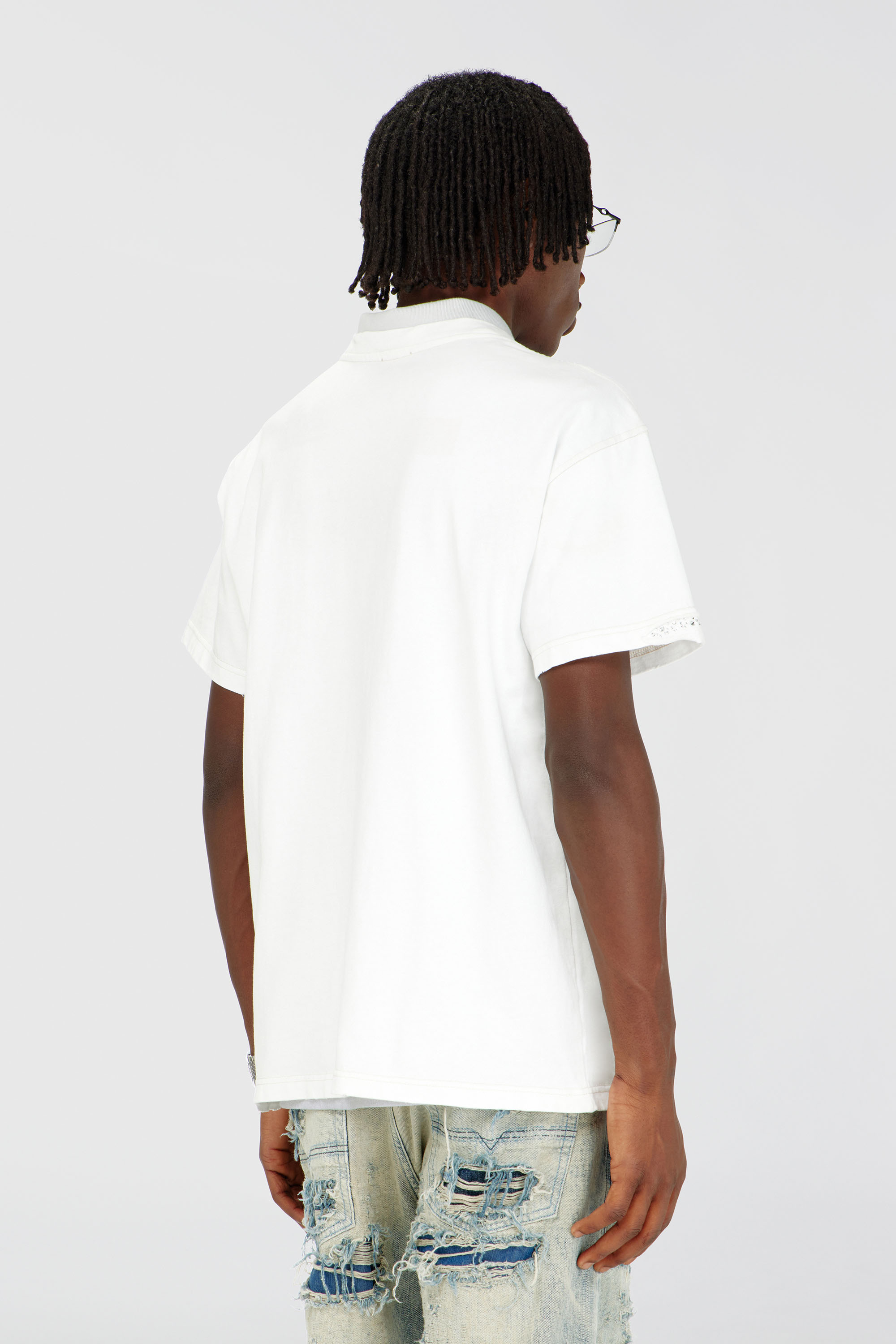 Diesel - T-NORM-CRYSTALS, Male's Tシャツ in ホワイト - 4