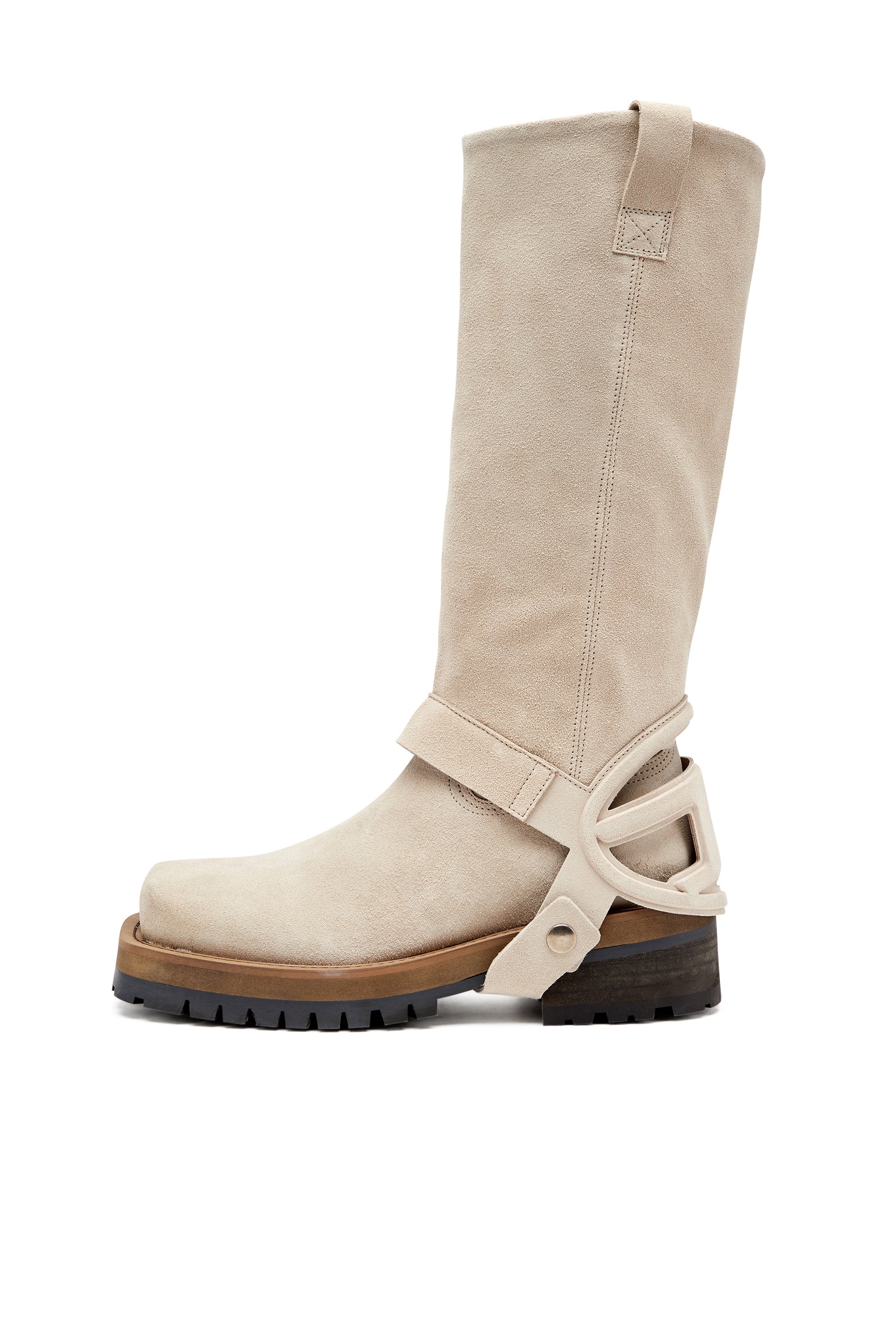 Diesel - D-TEXAN 2IN1 CH, Female's D-Texan-High and low Texan biker boot in ライトブラウン - 6