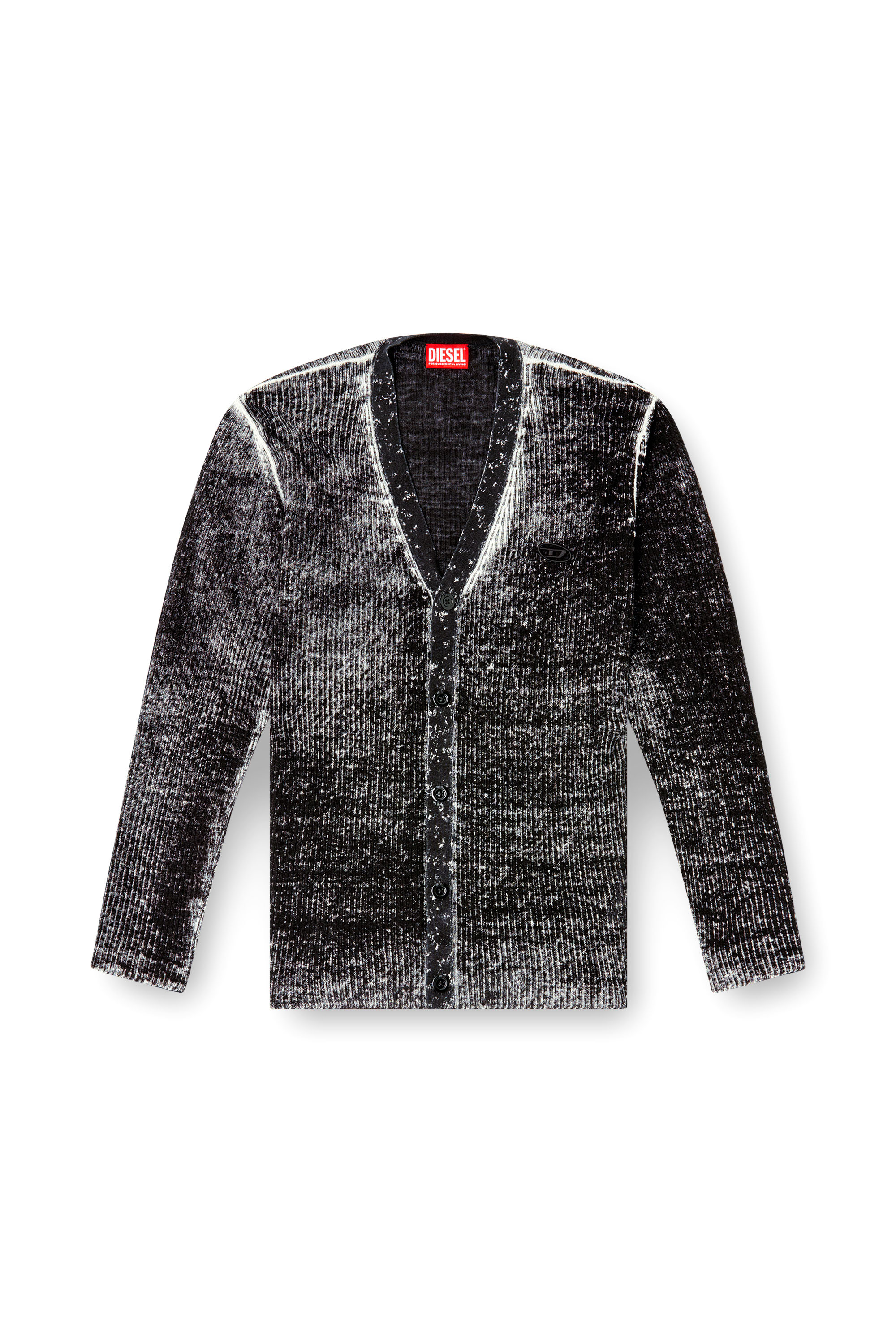 Diesel - M-ROBIN, Female's Linen cardigan in ブラック - 3