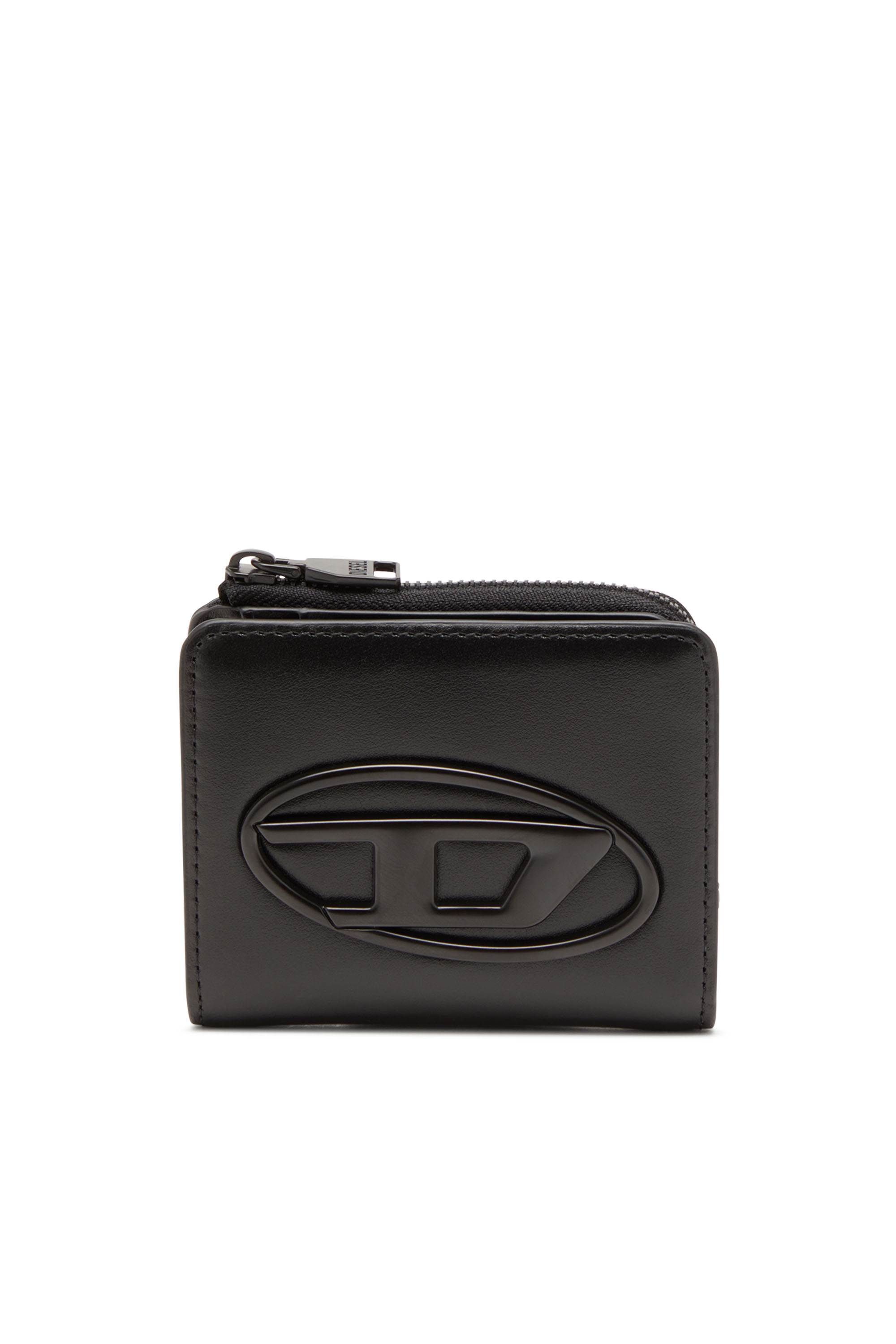 Diesel - HOLI-D CARD HOLDER ZIP L, Unisex's Card holder in smooth leather in ブラック - 1