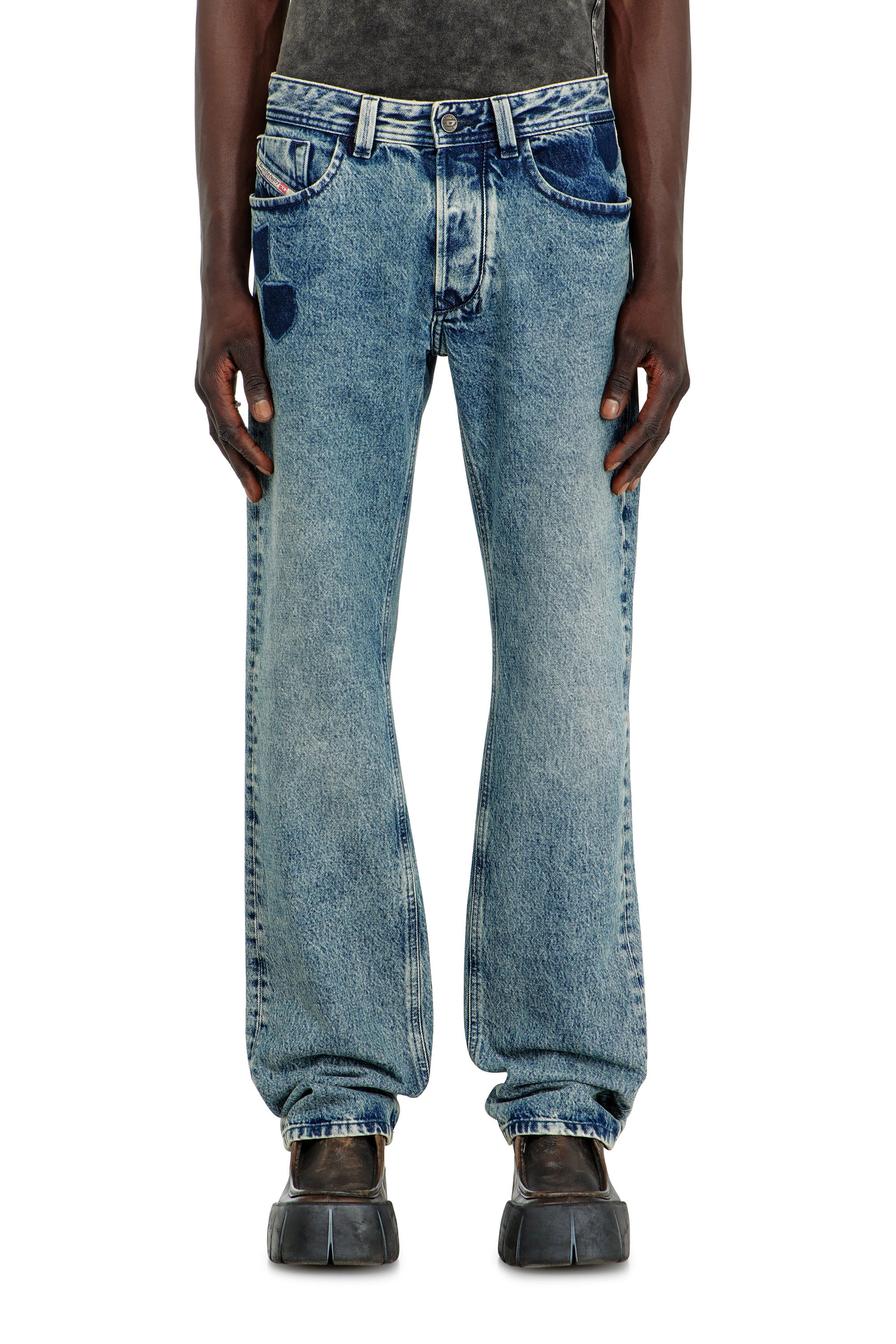 Diesel - Male's Regular Jeans 1985 Larkee 0IFBV, ミディアムブルー - 4