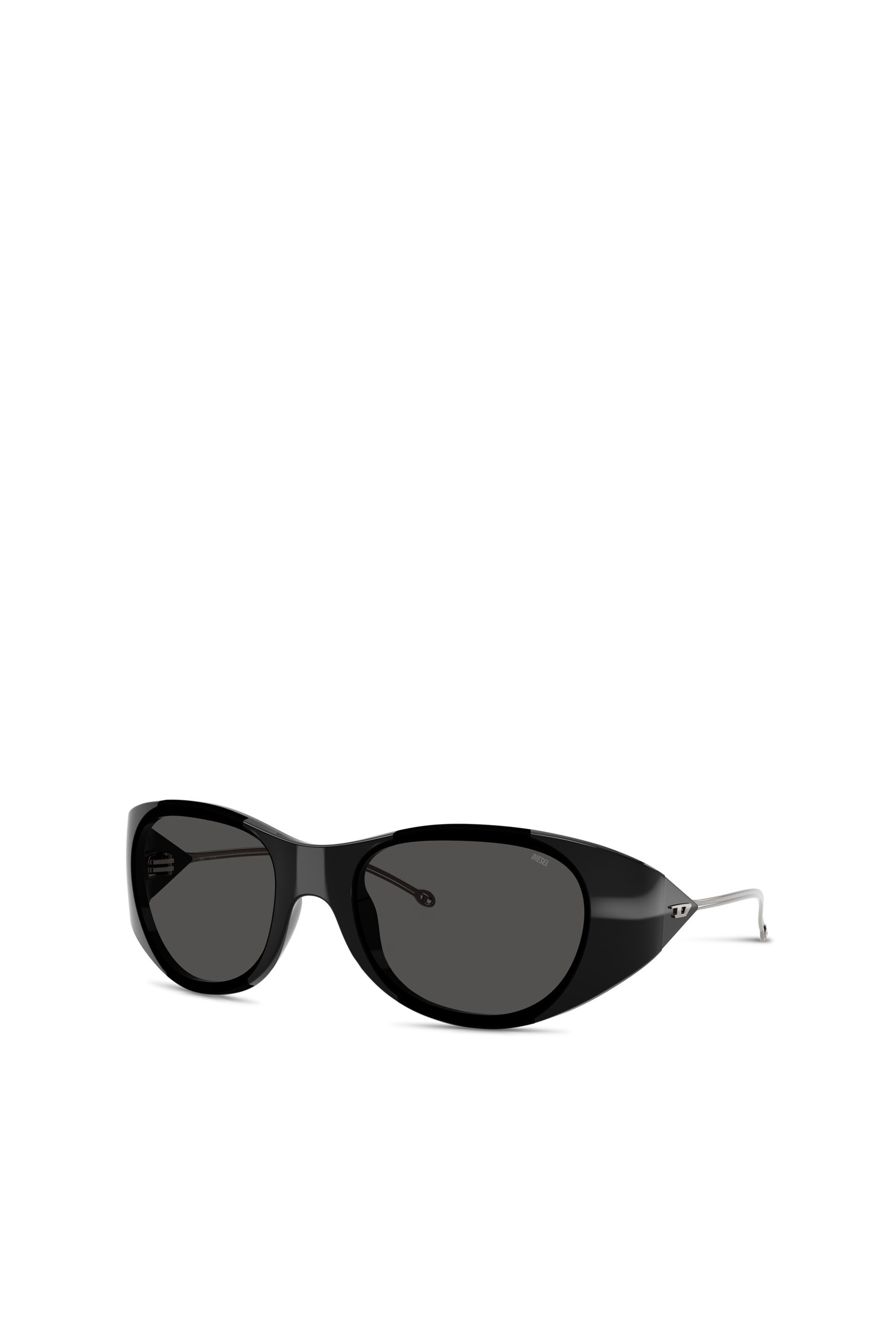 Diesel - 0DL3003, Unisex's Iconic oval sunglasses in ダークグレー - 4
