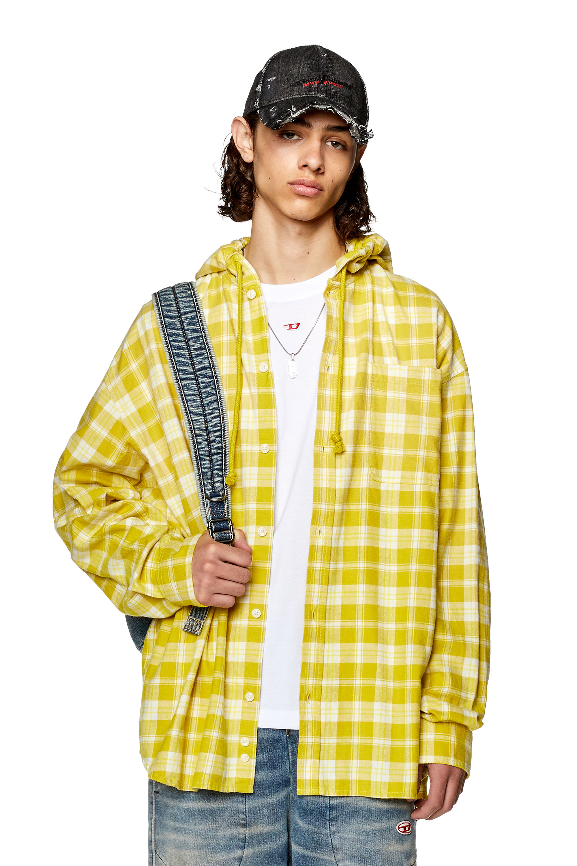 Diesel - S-DEWNY-HOOD, イエロー/グリーン - Image 1